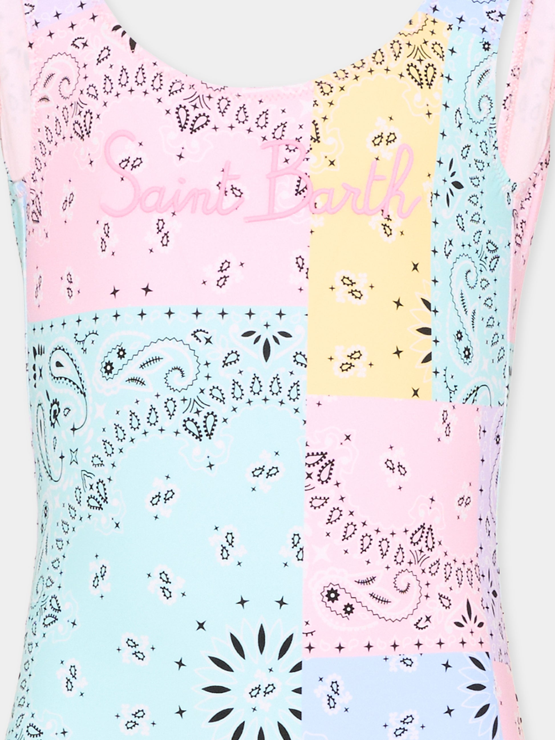 Costume multicolor Cara per bambina con stampa bandana,Mc2 Saint Barth,CARA001 03517L