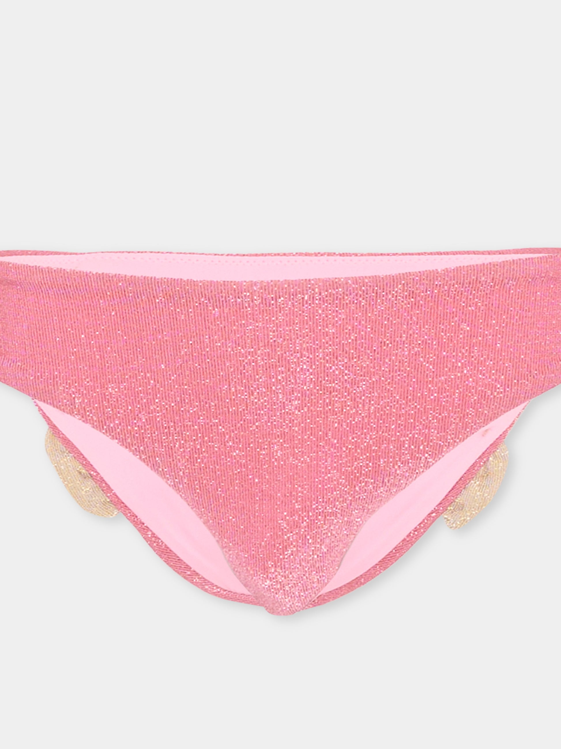 Slip bikini rosa  madame  per bambina,Mc2 Saint Barth,MAD0001 00064L