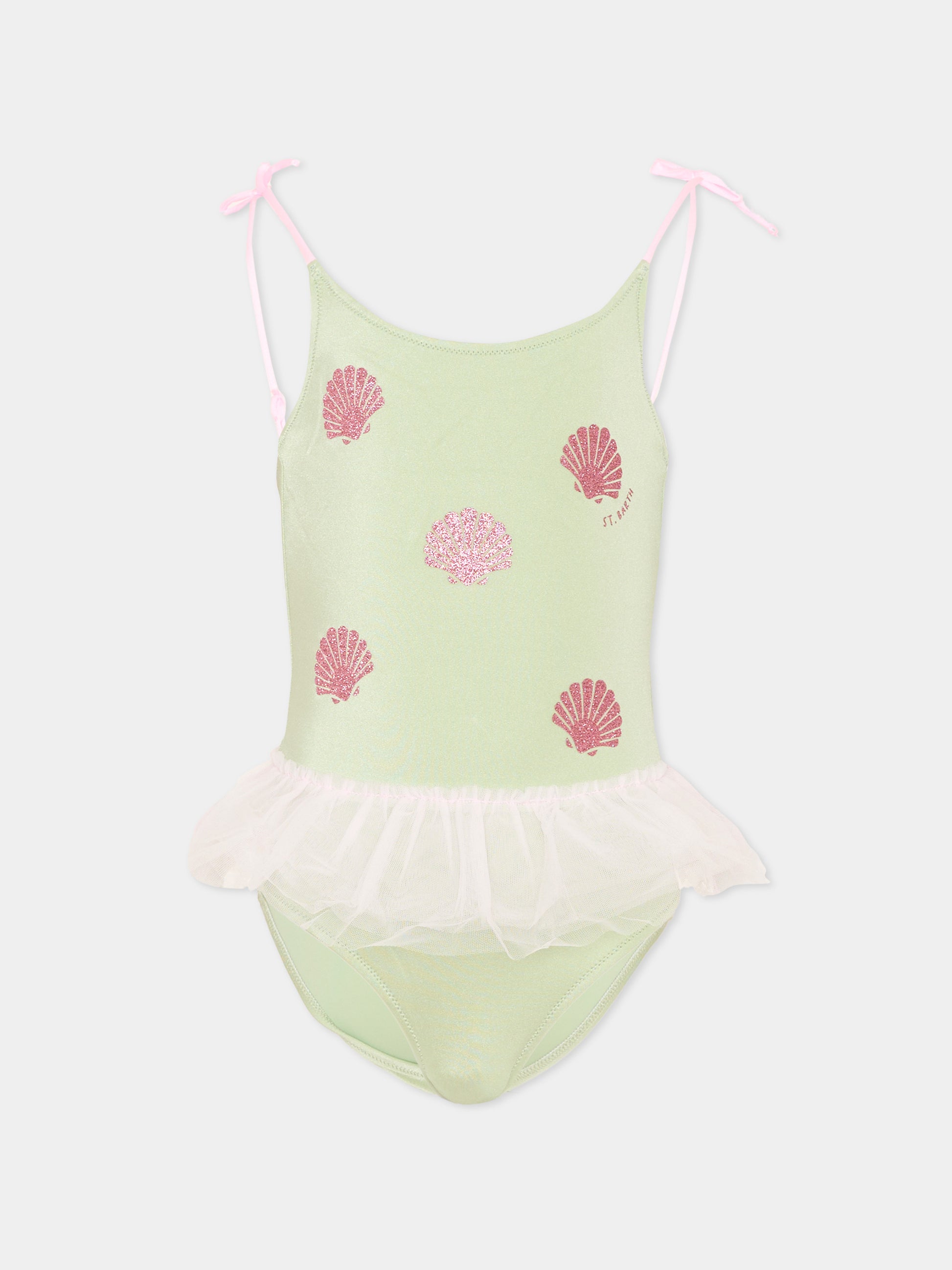 Costume intero verde Dancer per bambina,Mc2 Saint Barth,DANC0001 03049L