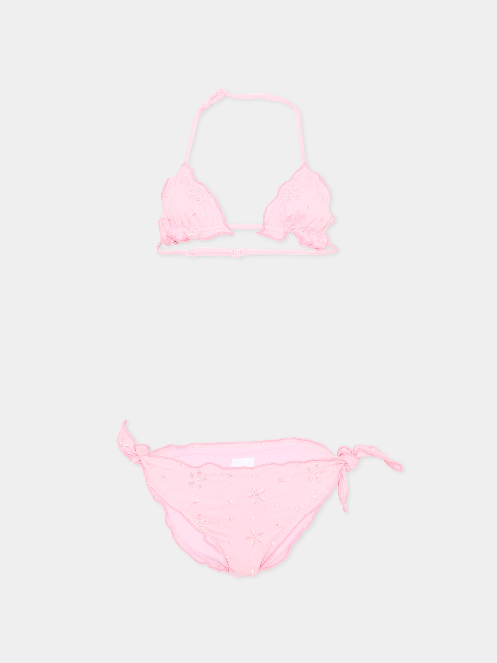 Slip e bikini rosa Cris per bambina,Mc2 Saint Barth,CRIS001 00705L