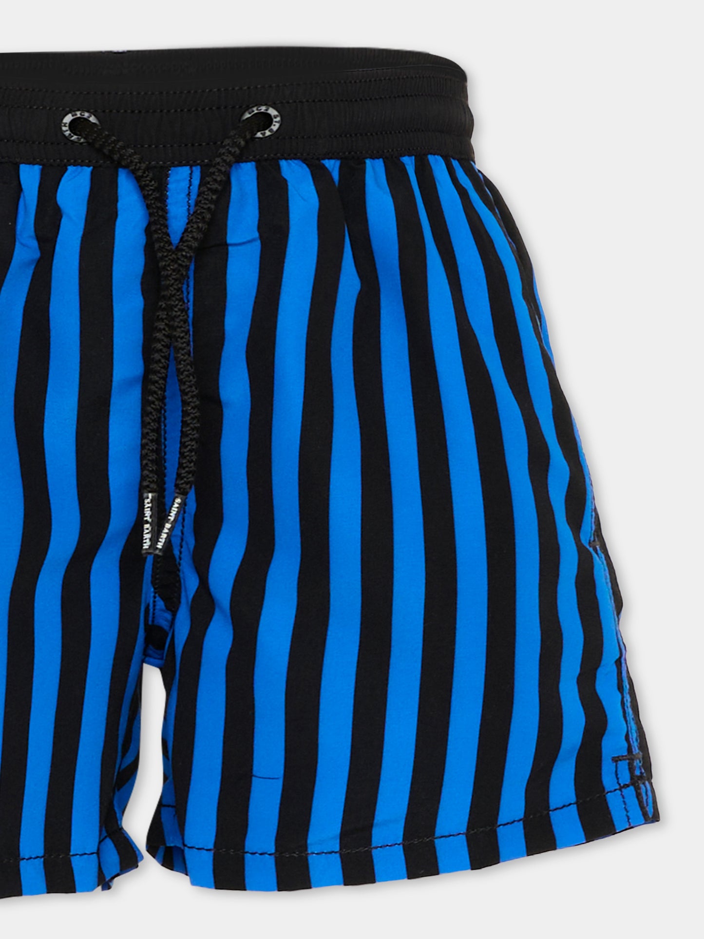 Boxer mare blu Jean per bambino a righe,Mc2 Saint Barth,JEA0001 07457L