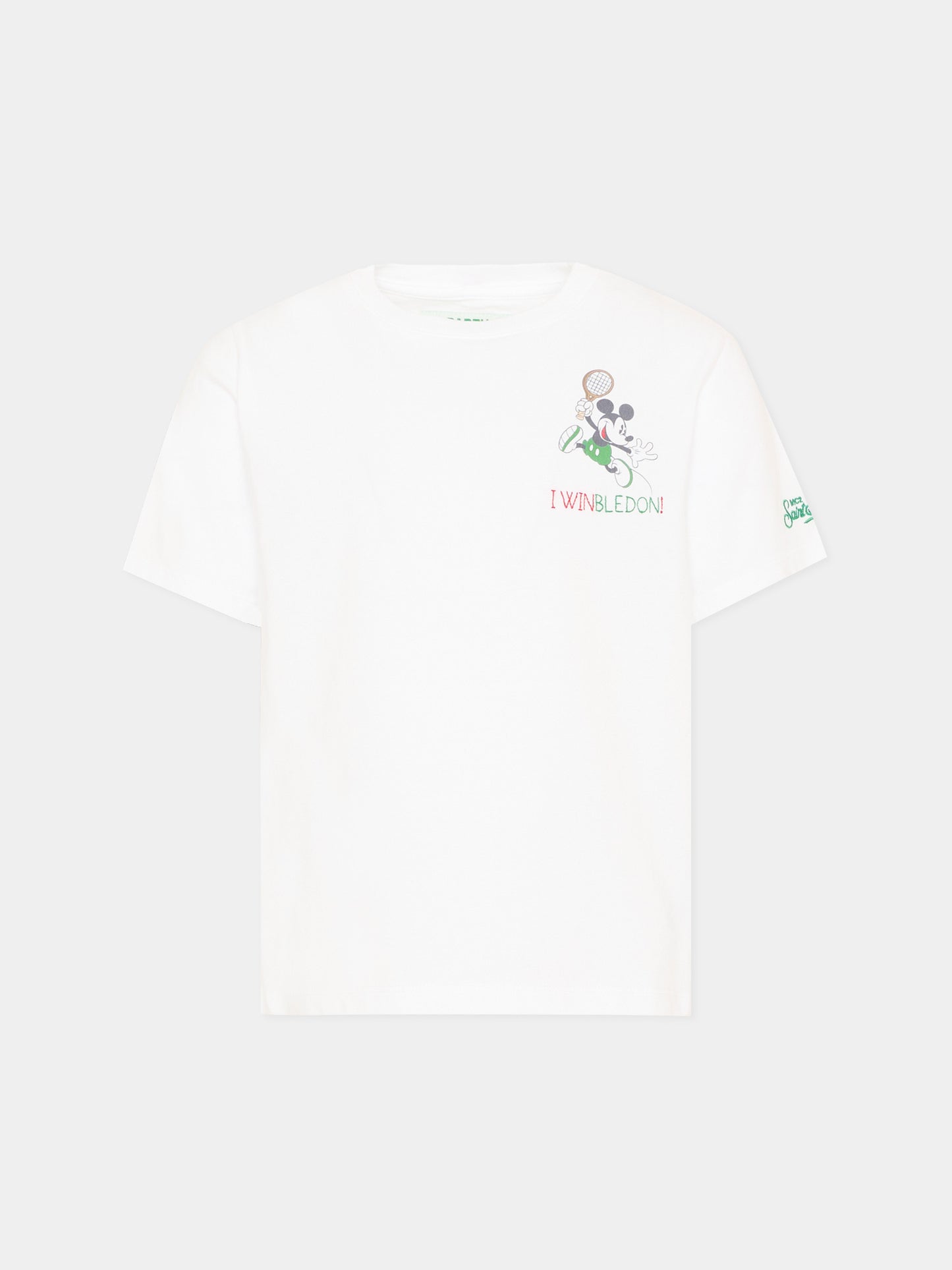 T-shirt bianca per bambino con Mickey Mouse,Mc2 Saint Barth,POT0002 02728L