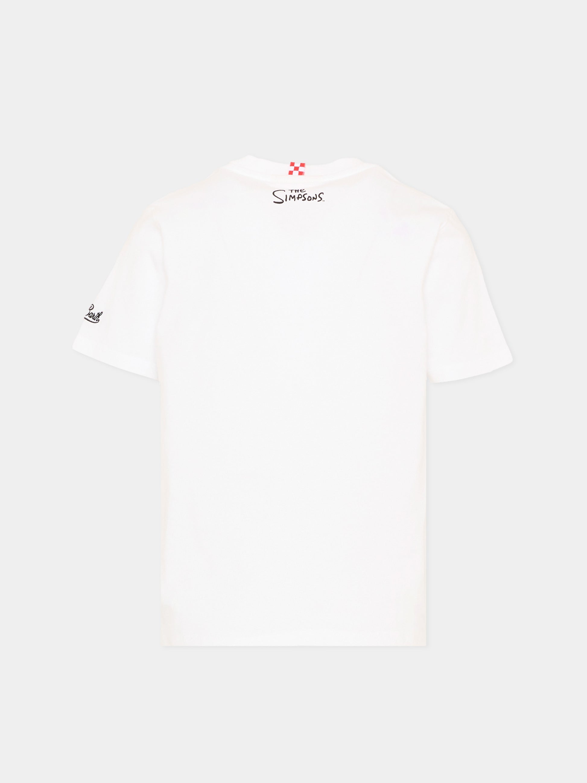 T-shirt bianca Portofino Jr per bambino The Simpsons,Mc2 Saint Barth,POT0002 03555L