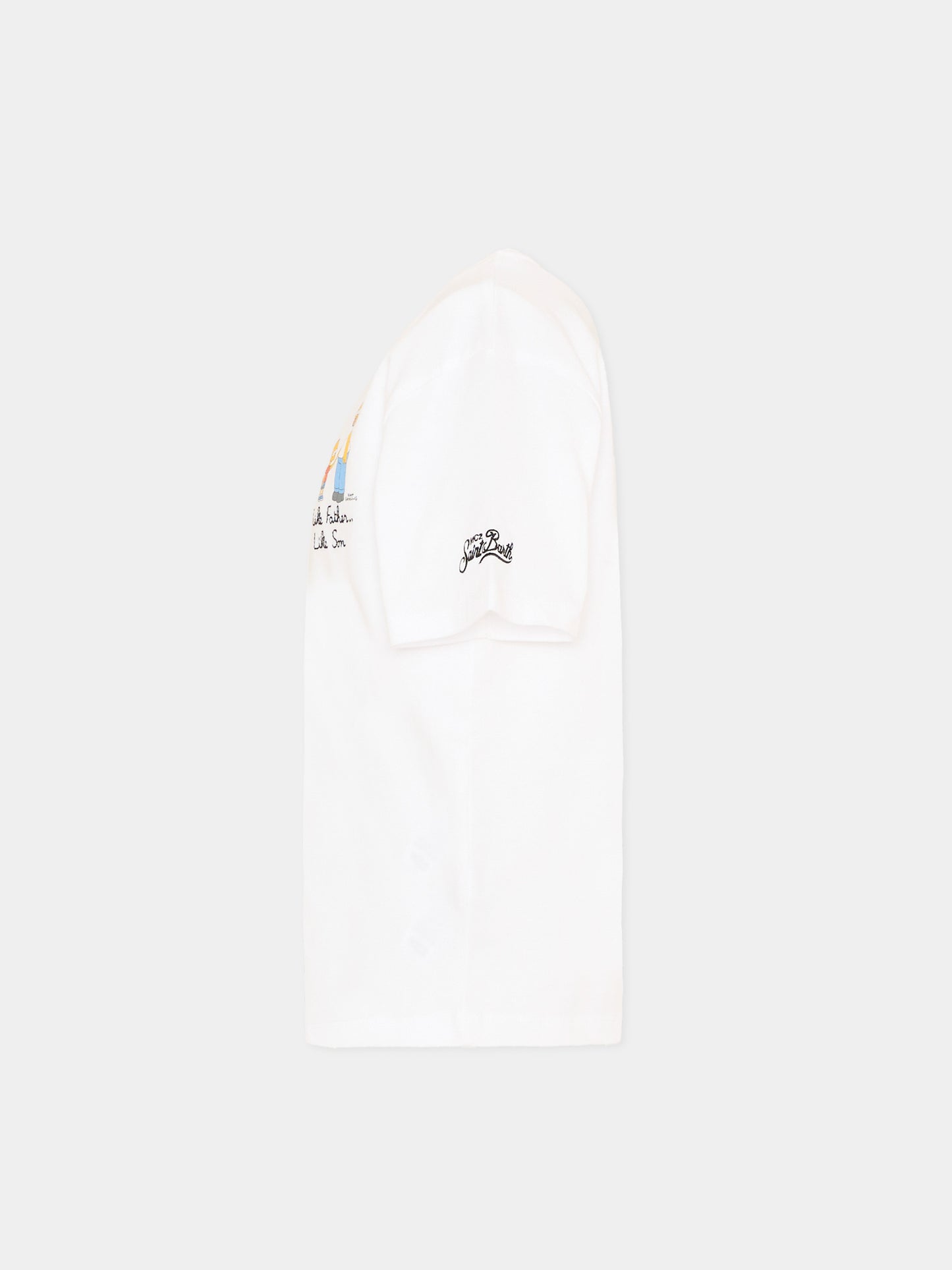 T-shirt bianca Portofino Jr per bambino The Simpsons,Mc2 Saint Barth,POT0002 03555L