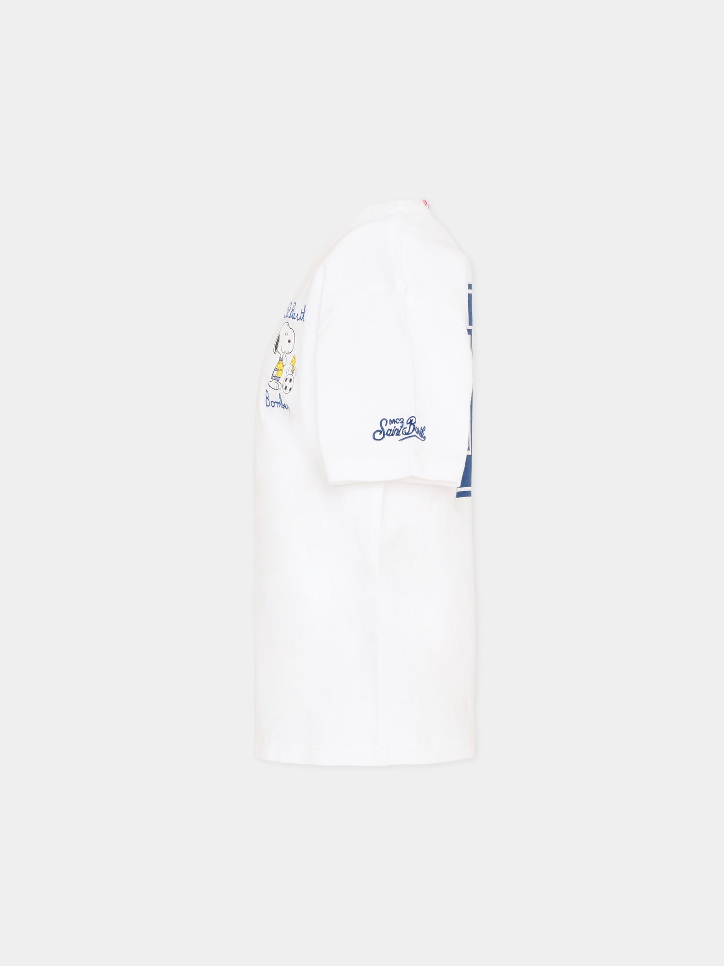 T-shirt bianca per bambino con Snoopy,Mc2 Saint Barth,PRL0001 02650L