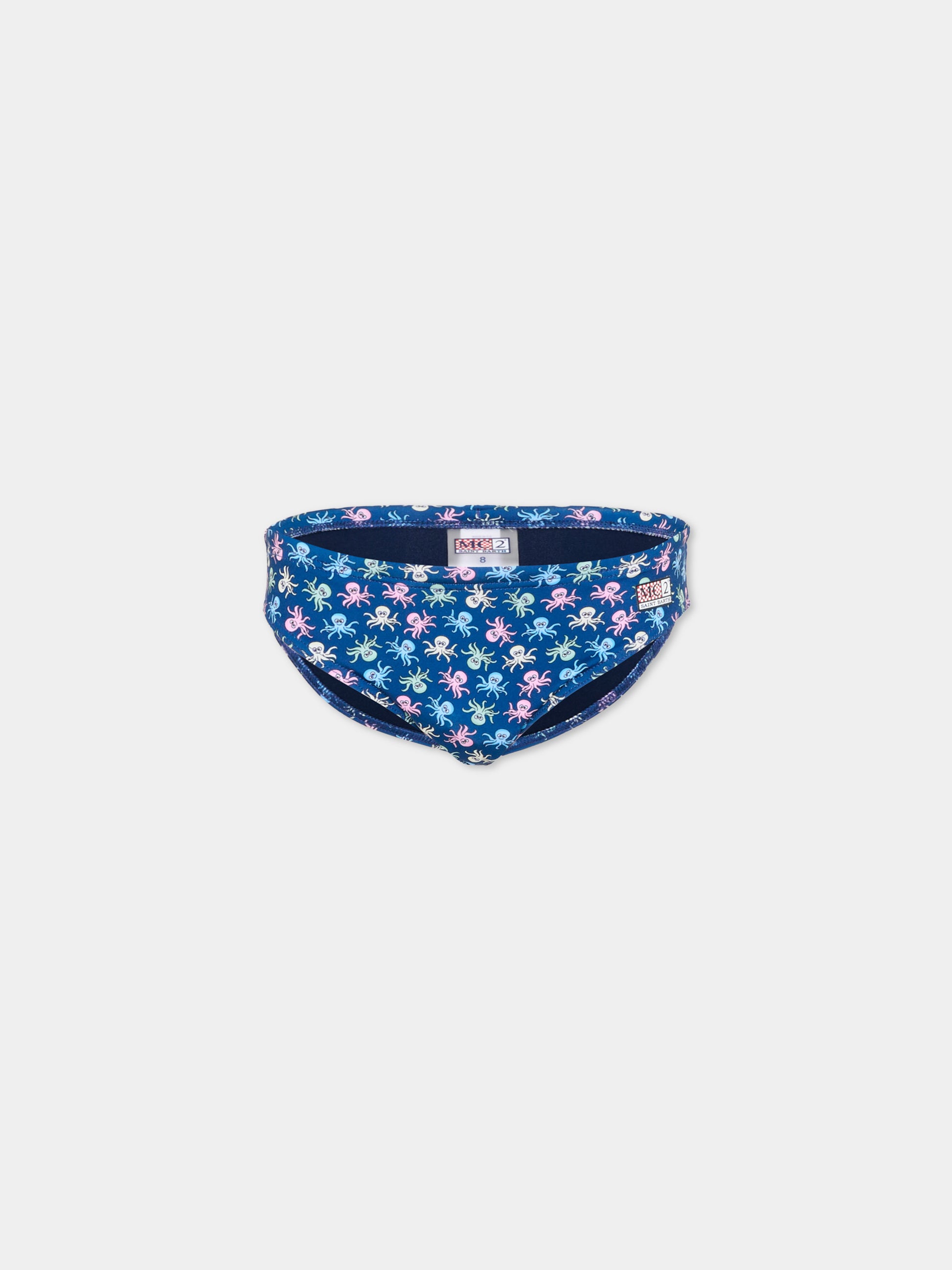Slip mare blu Billy per bambino con polpi,Mc2 Saint Barth,BIL0001 00117L