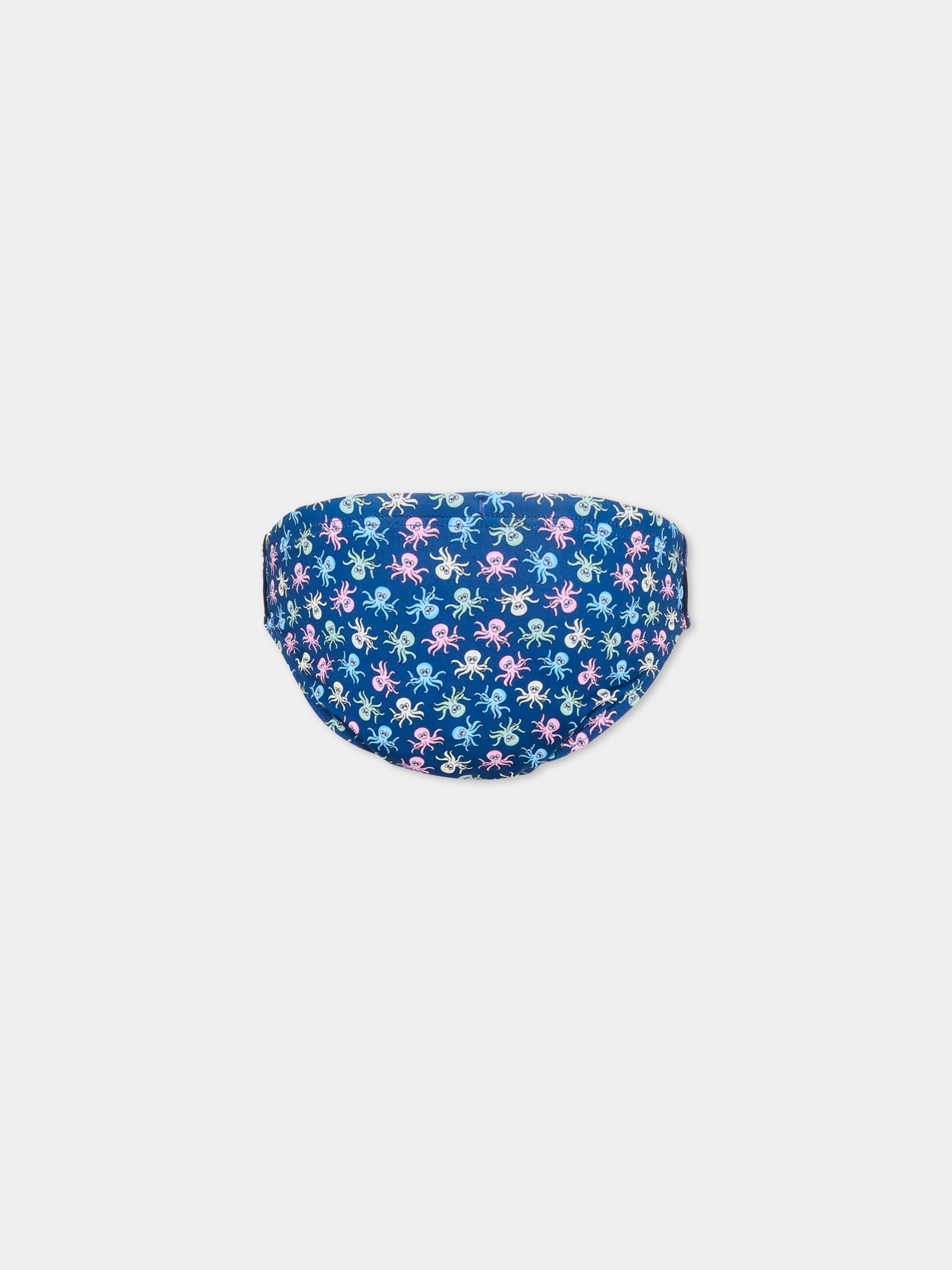 Slip mare blu Billy per bambino con polpi,Mc2 Saint Barth,BIL0001 00117L