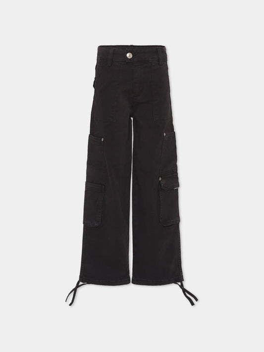 Pantaloni neri per bambino,Msgm Kids,F5MSJBPA212 110