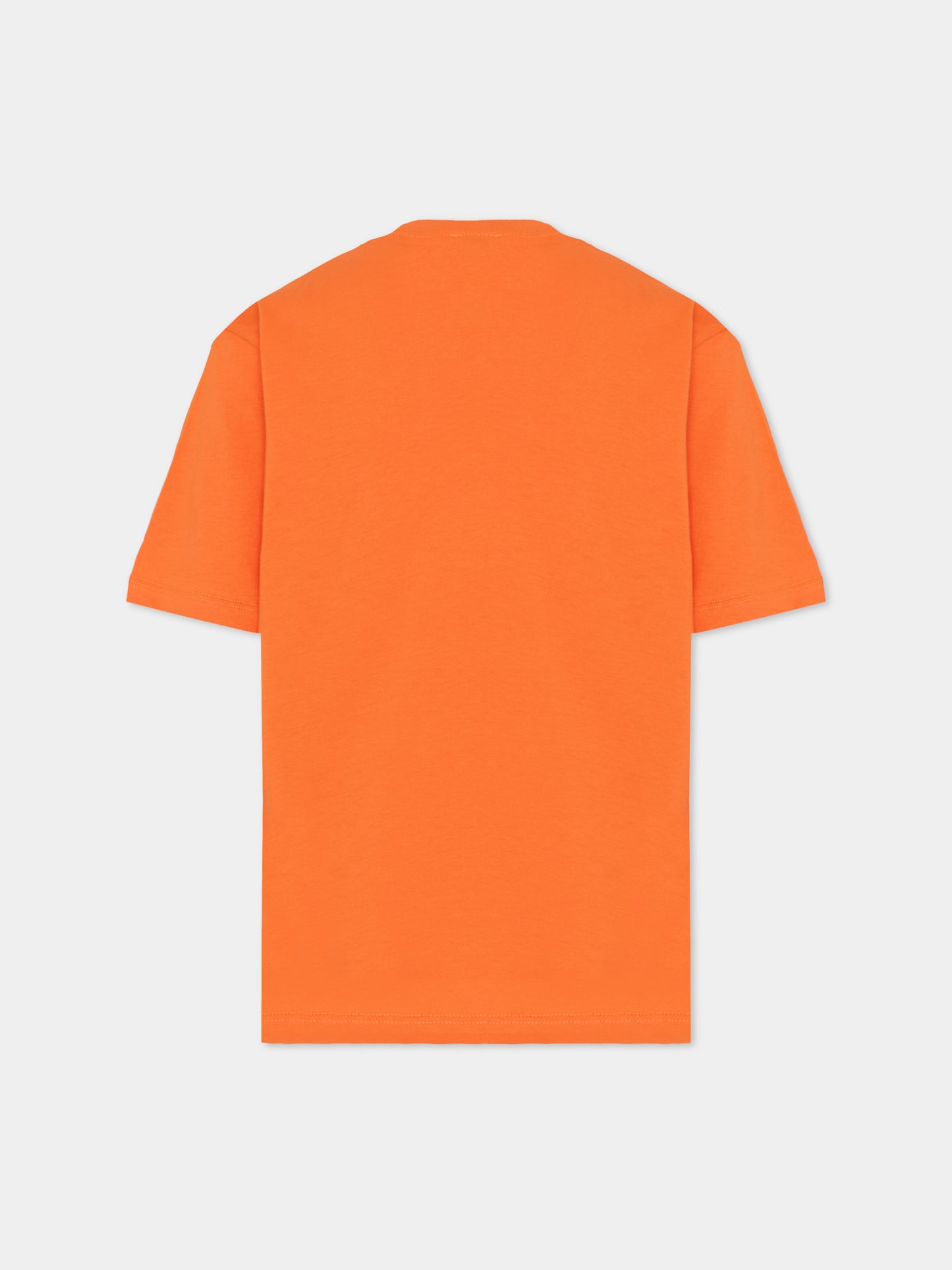T-shirt arancione per bambino con logo,Msgm Kids,F5MSJBTH299 030