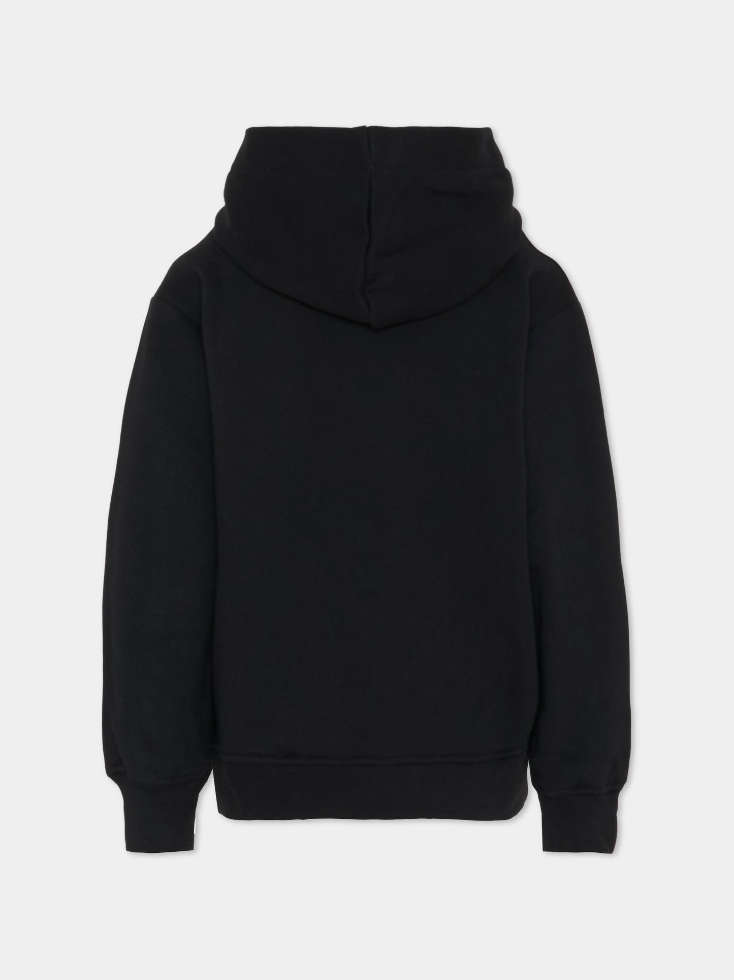 Felpa nera per bambini con logo,Msgm Kids,F5MSJUHS021 110