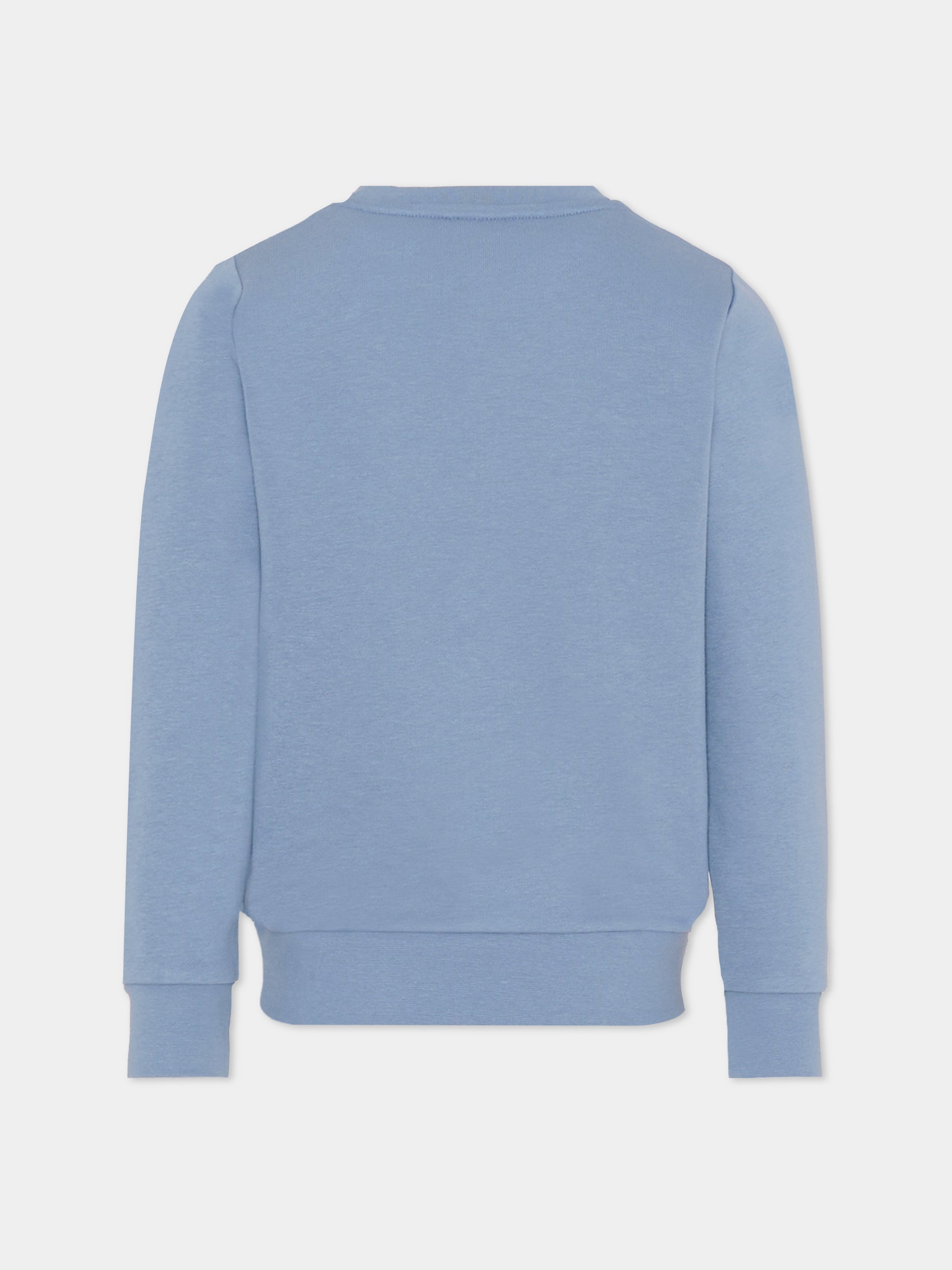 Felpa celeste per bambino con logo,Boss,J51191 049