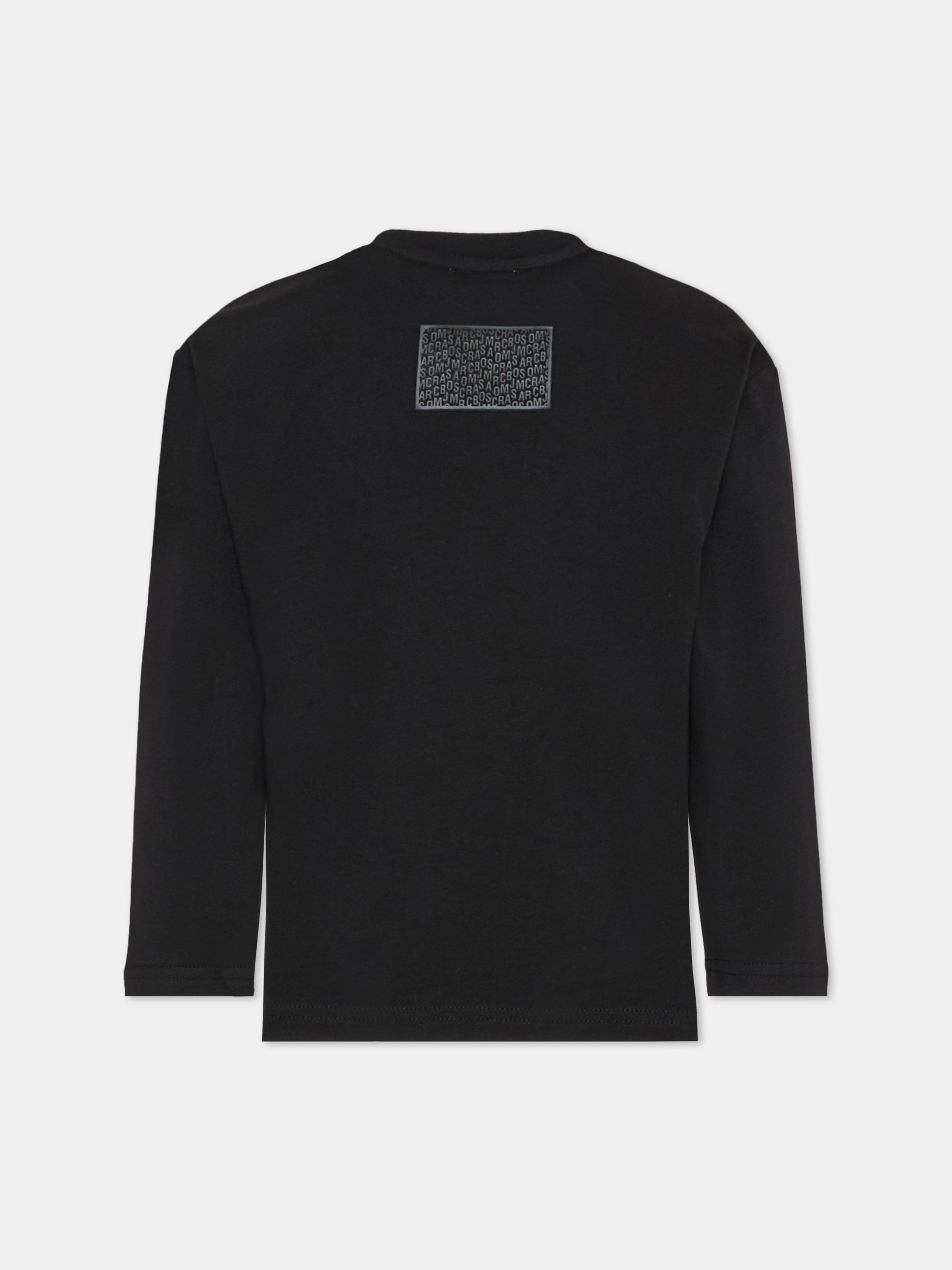 T-shirt nera per bambino con logo,Marc Jacobs,W60322 09B