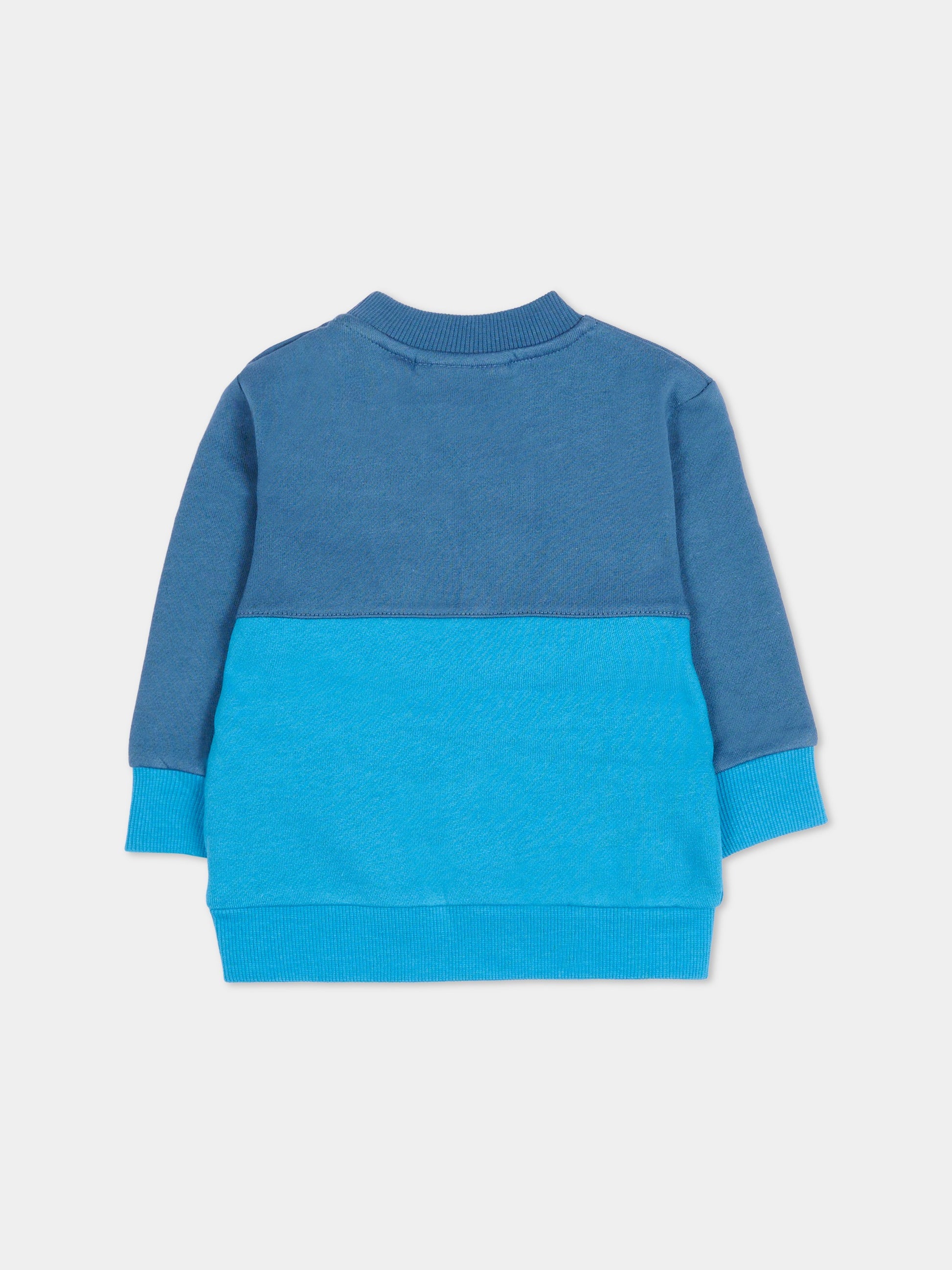 Felpa blu per neonato con logo,Timberland,T60257 827