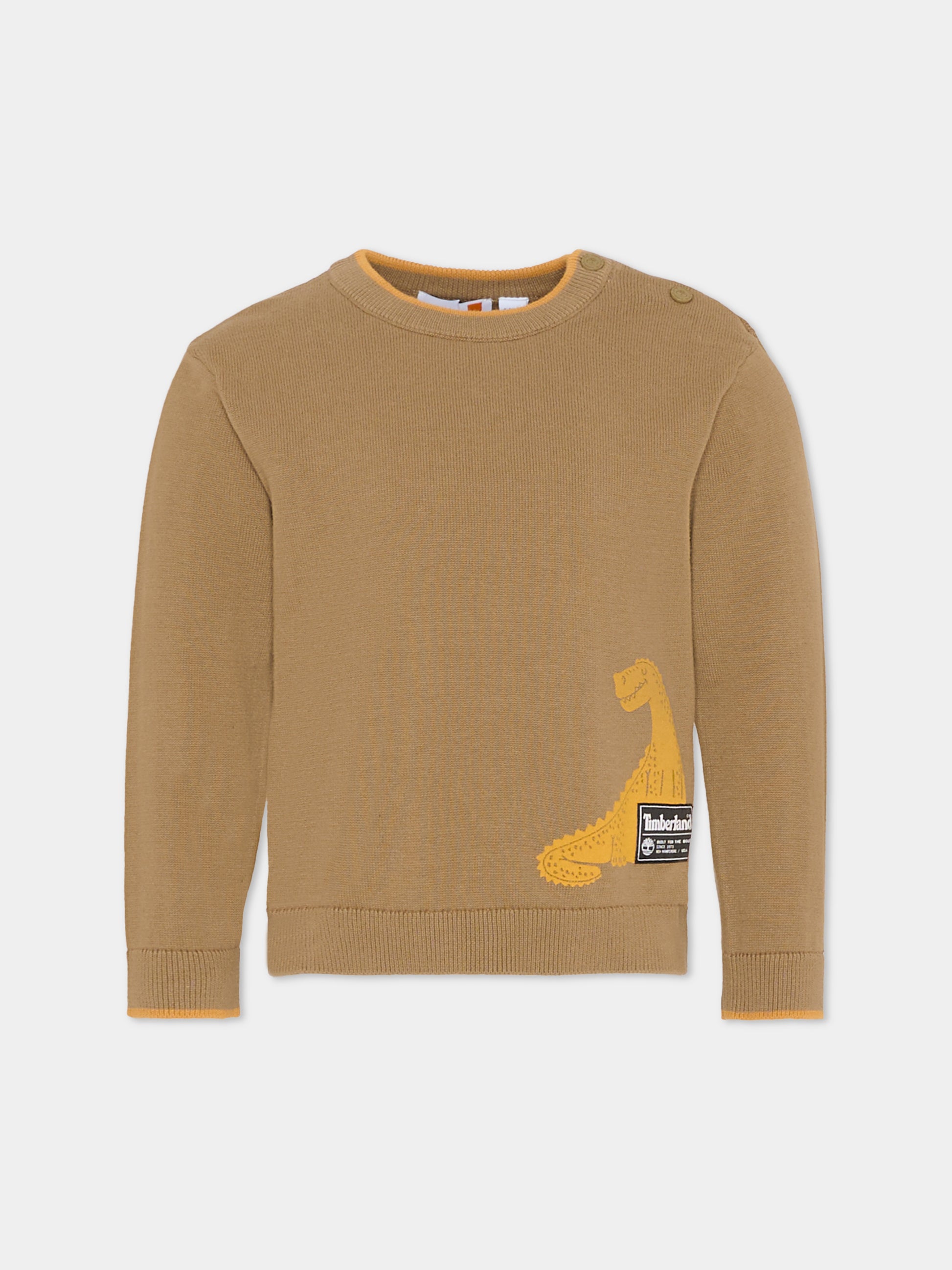 Maglione verde per bambino con dinosauro,Timberland,T60261 260