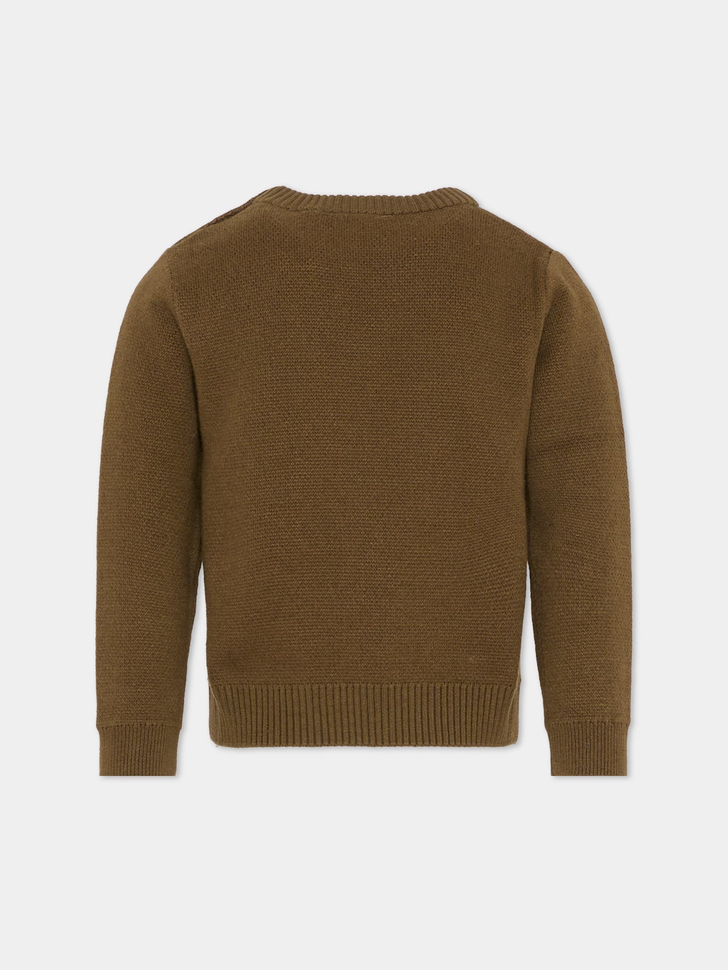 Maglione verde per bambino con logo e albero,Timberland,T60263 64J