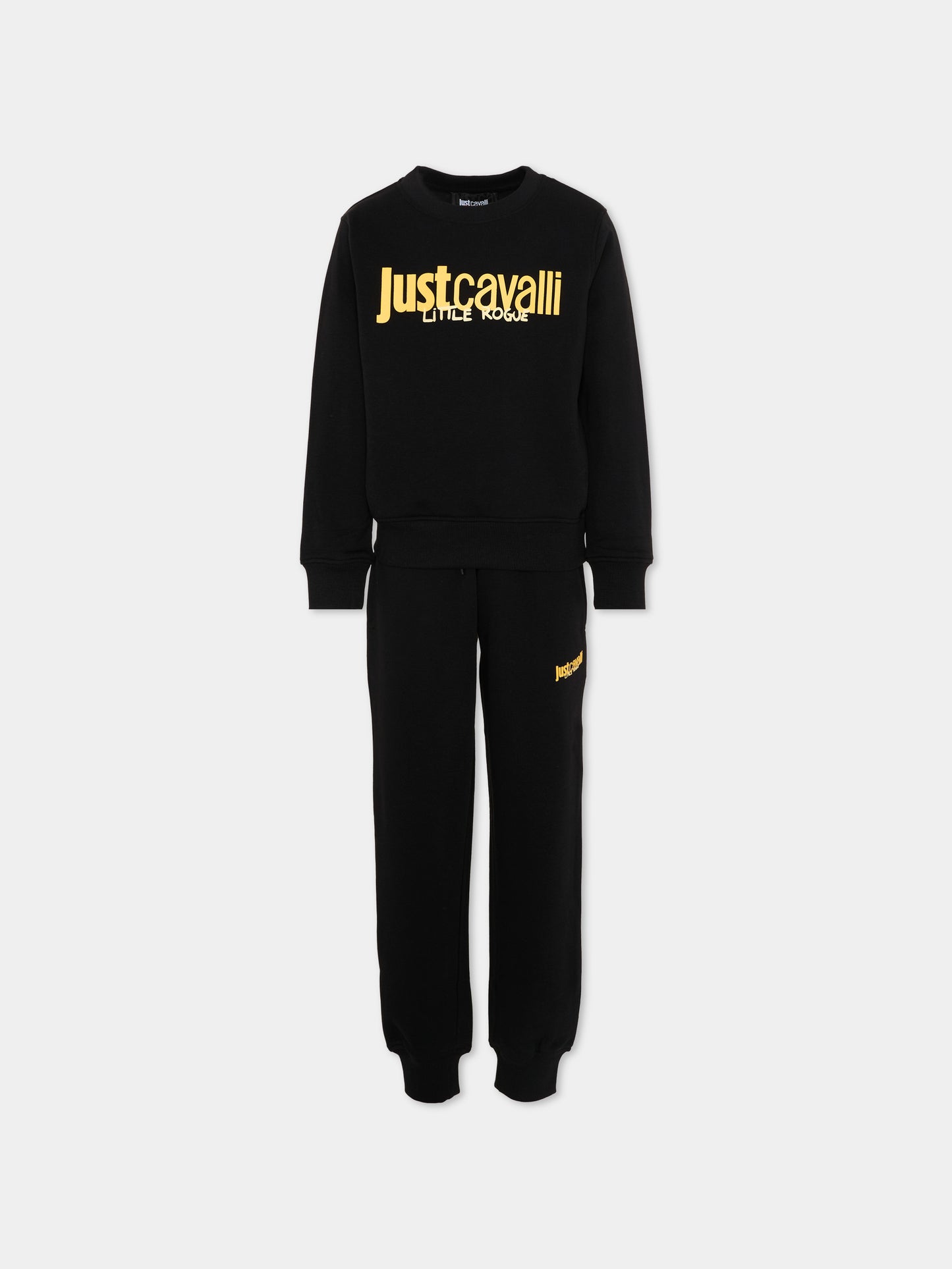Completo sportivo nero per bambino con logo,Just Cavalli Kids,JBP26022CF BLACK