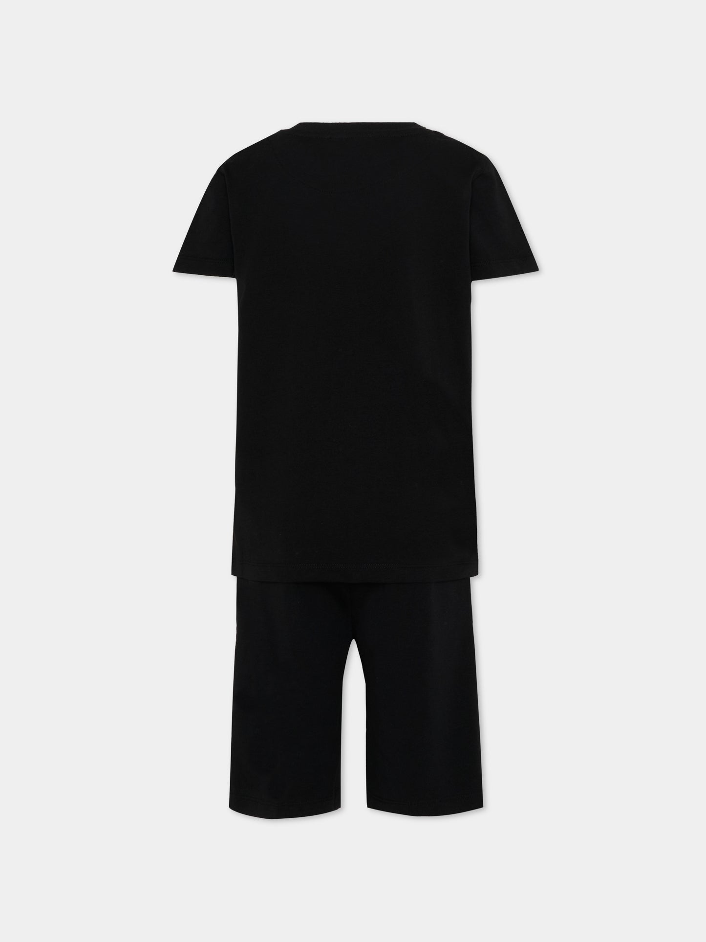 Completo sportivo nero per bambino con logo,Just Cavalli Kids,JBP26023CJ BLACK