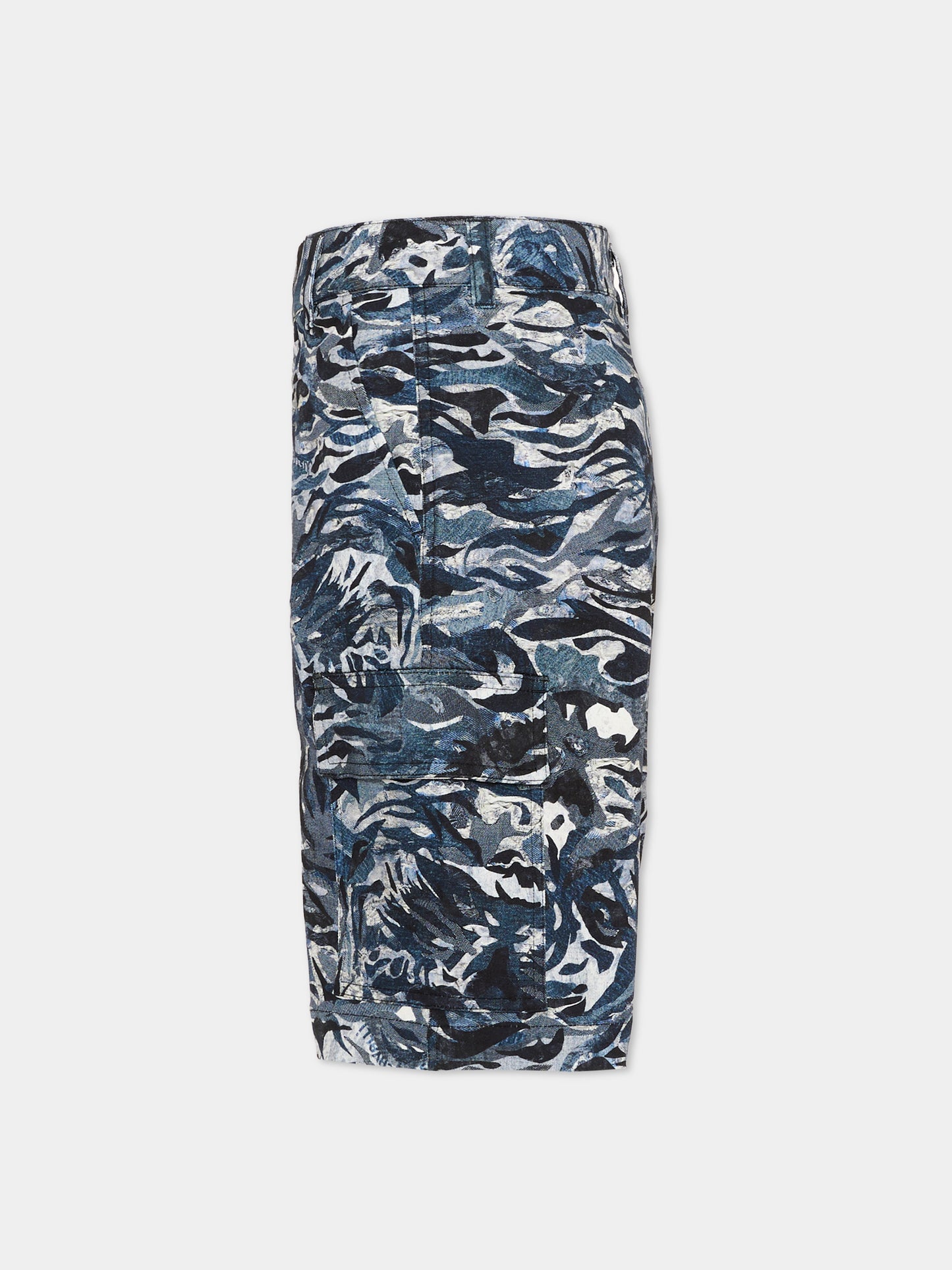 Shorts cargo nero per bambino,Just Cavalli Kids,JBP26155BE BLACK