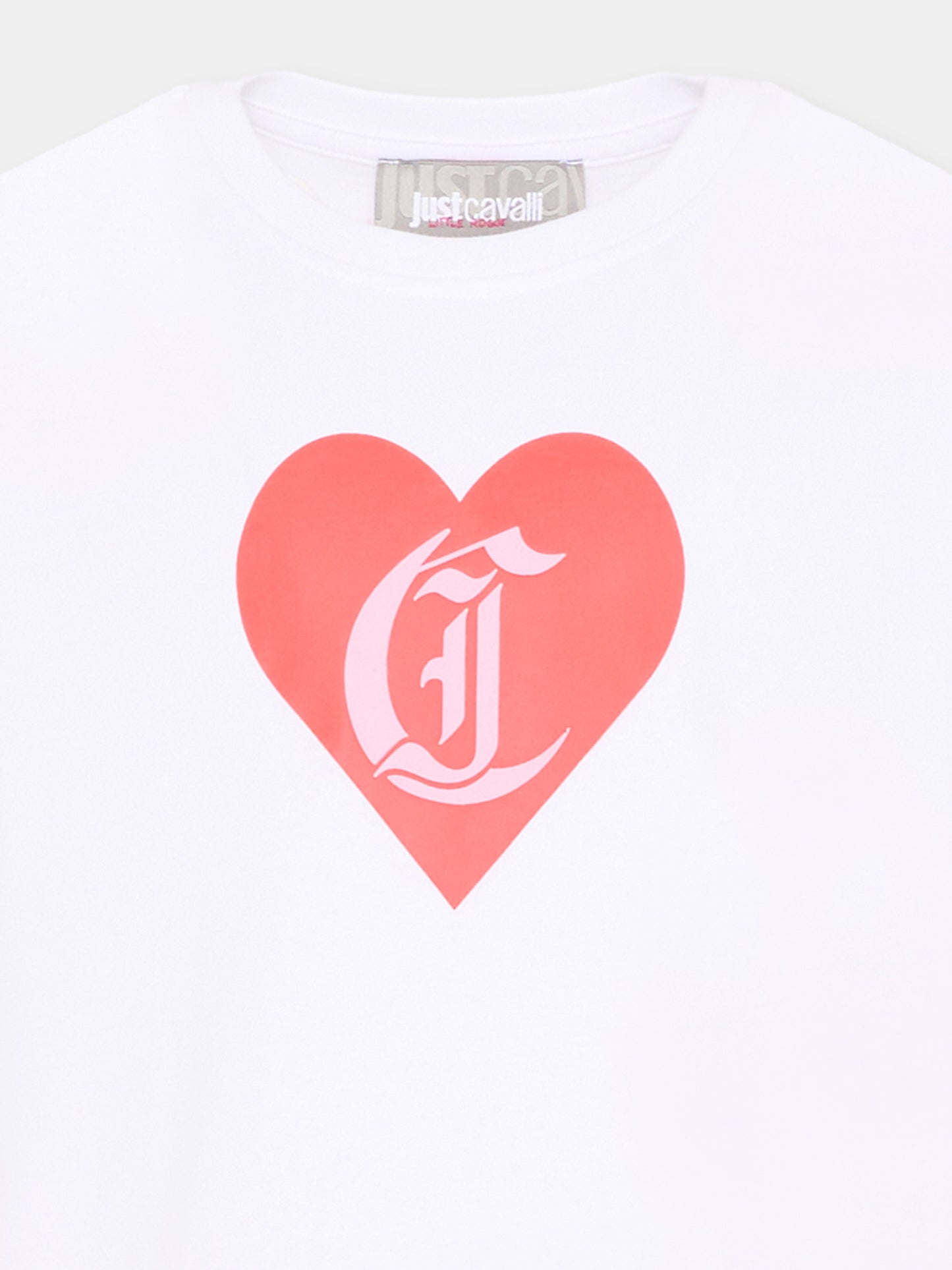 Completo sportivo bianco per bambina con logo,Just Cavalli Kids,JGP26003CJ WHITE