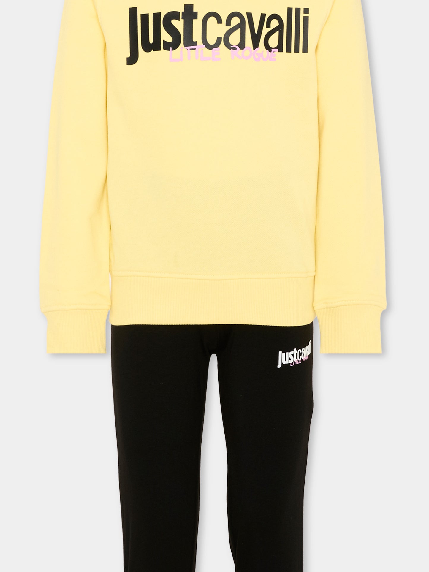 Completo sportivo multicolor per bambina con logo,Just Cavalli Kids,JGP26011CF POPCORN