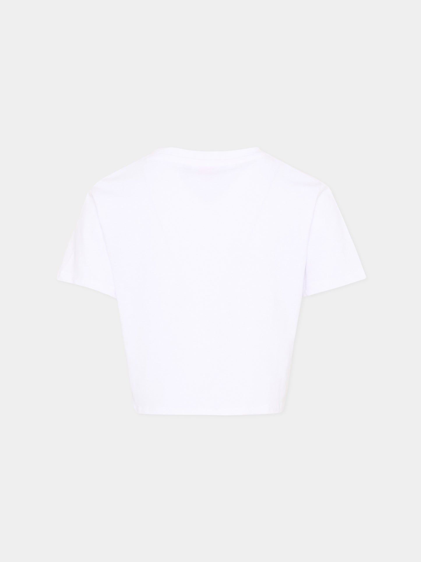 T-Shirt bianca per bambina con logo,Just Cavalli Kids,JGP26163TS WHITE