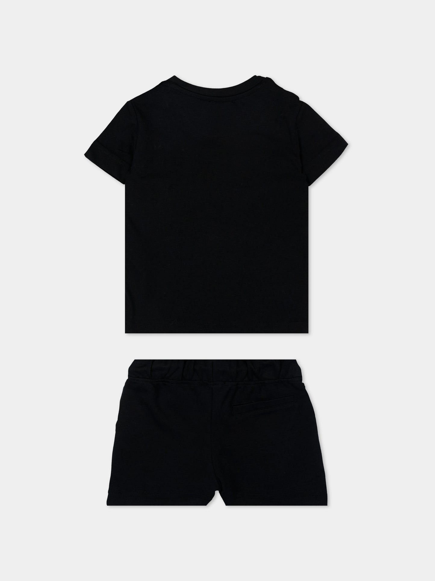 Completo sportivo nero per neonato con logo,Just Cavalli Kids,JIP26044CJ BLACK