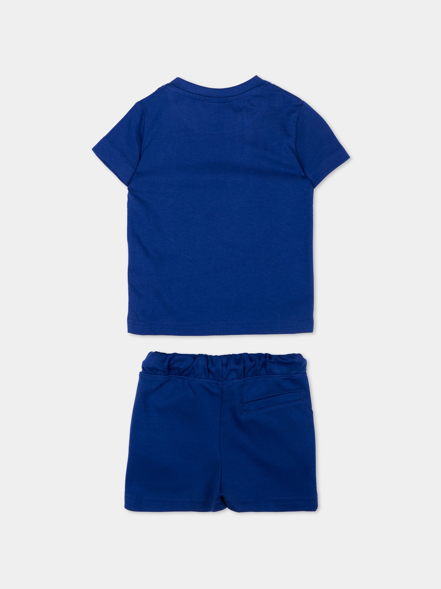 Completo sportivo blu per neonato con logo,Just Cavalli Kids,JIP26044CJ BLUE MAZARINE