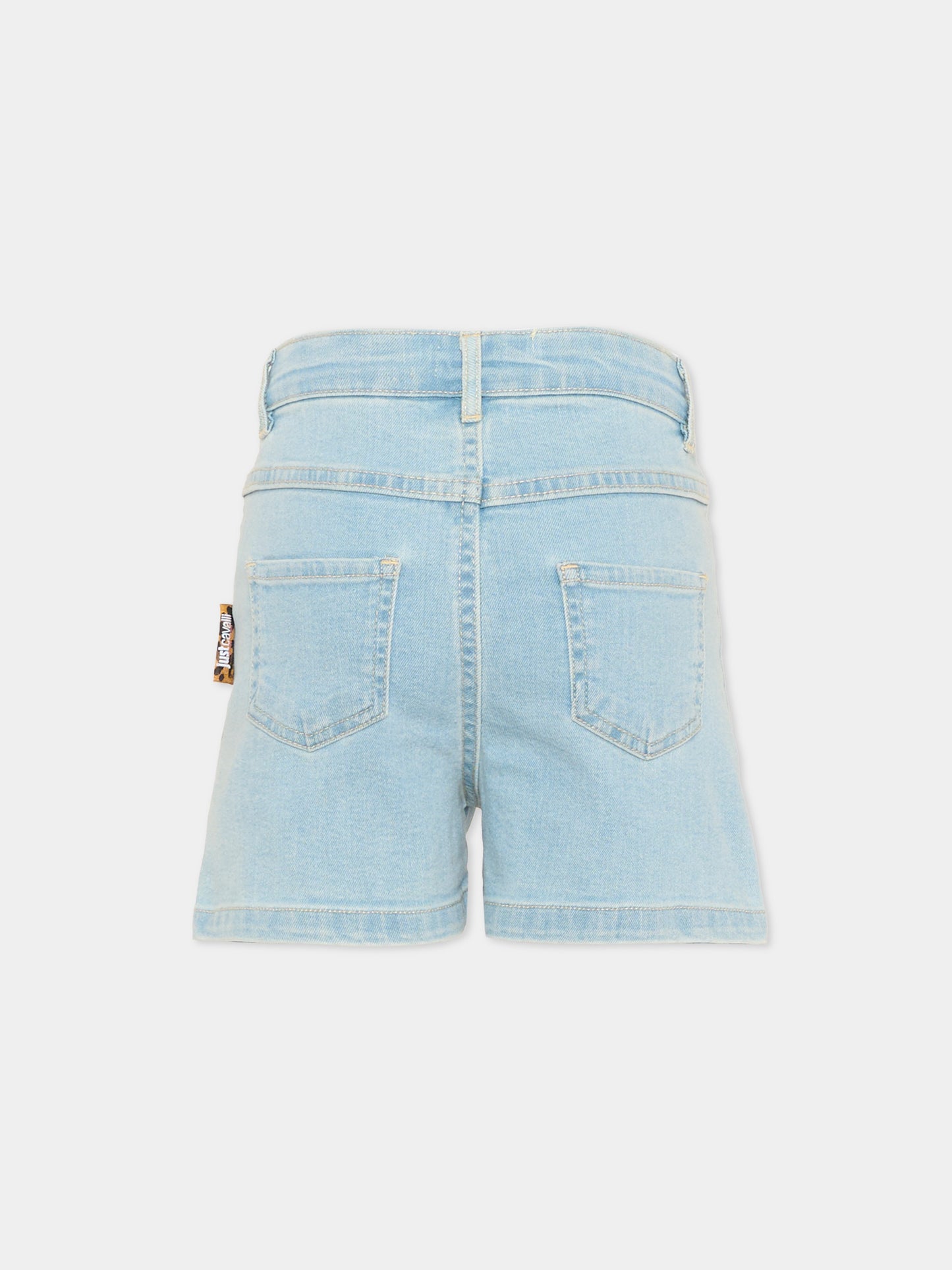 Shorts denim per bambino,Just Cavalli Kids,JIP26073SH DENIM BLUE LIGHT