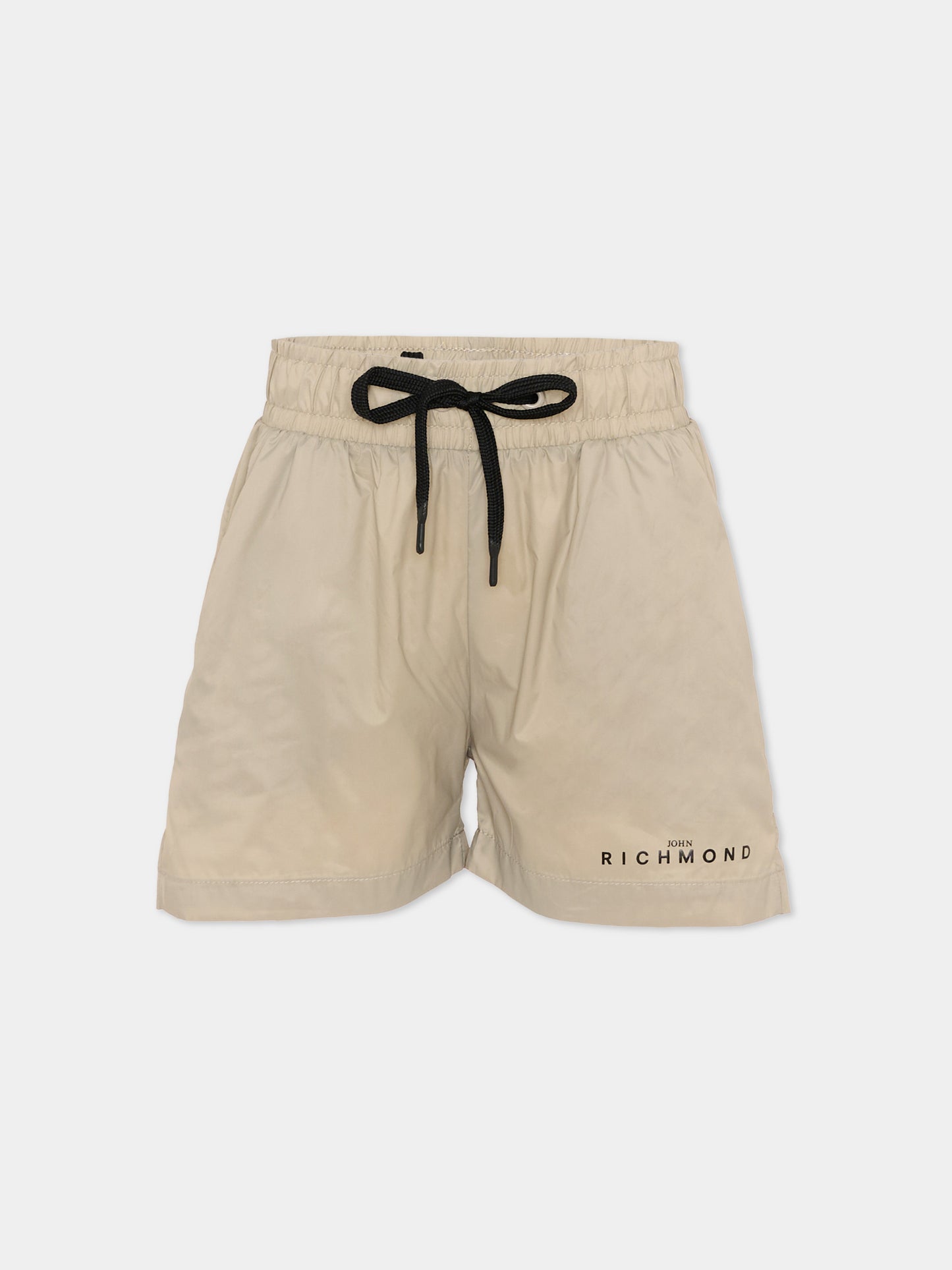 Boxer mare grigio per bambino con logo,Richmond,RBP26024CO BLUE VAPOR