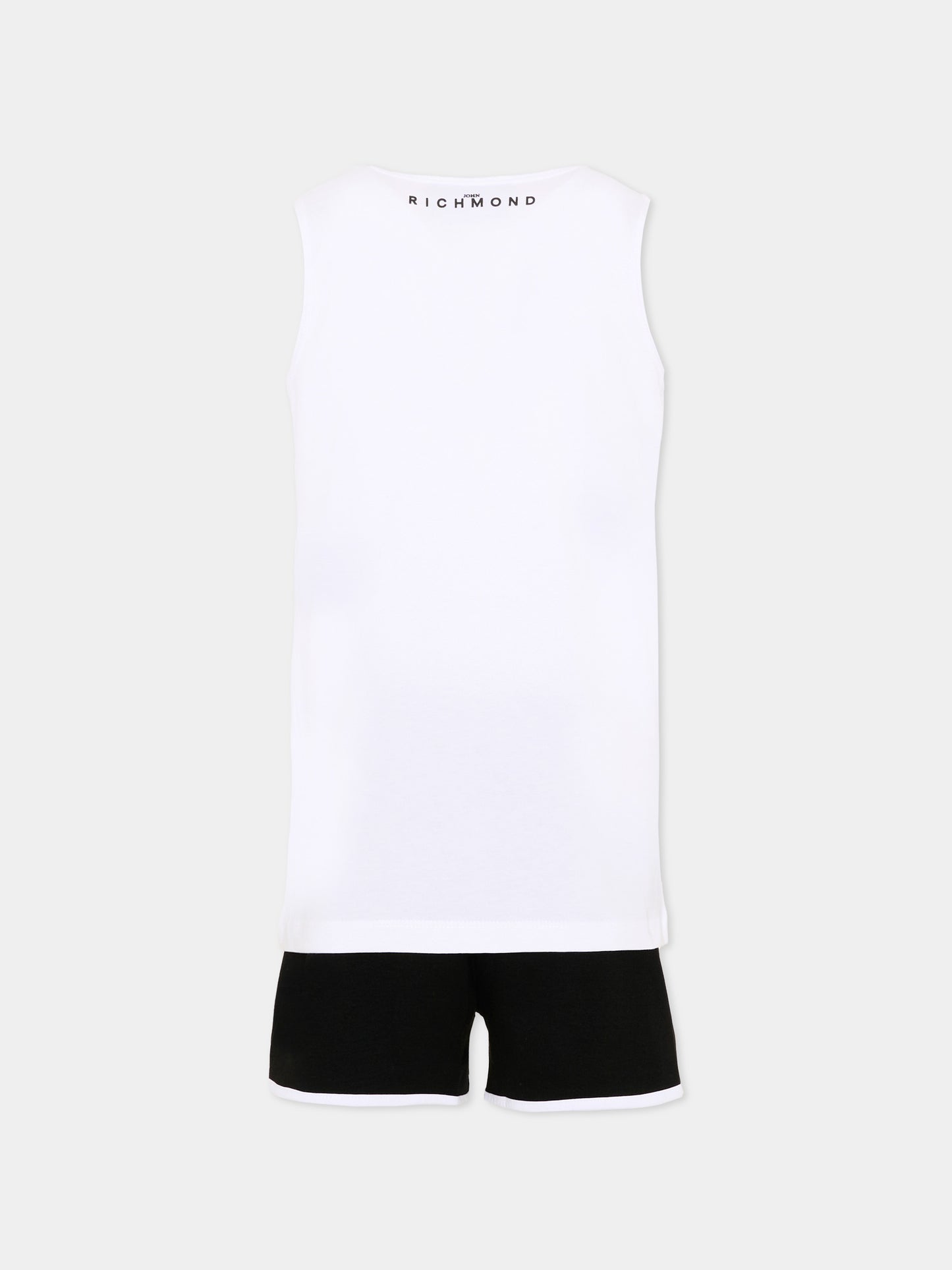 Completo sportivo bianco per bambina con logo,Richmond,RGP26016CJ WHITE