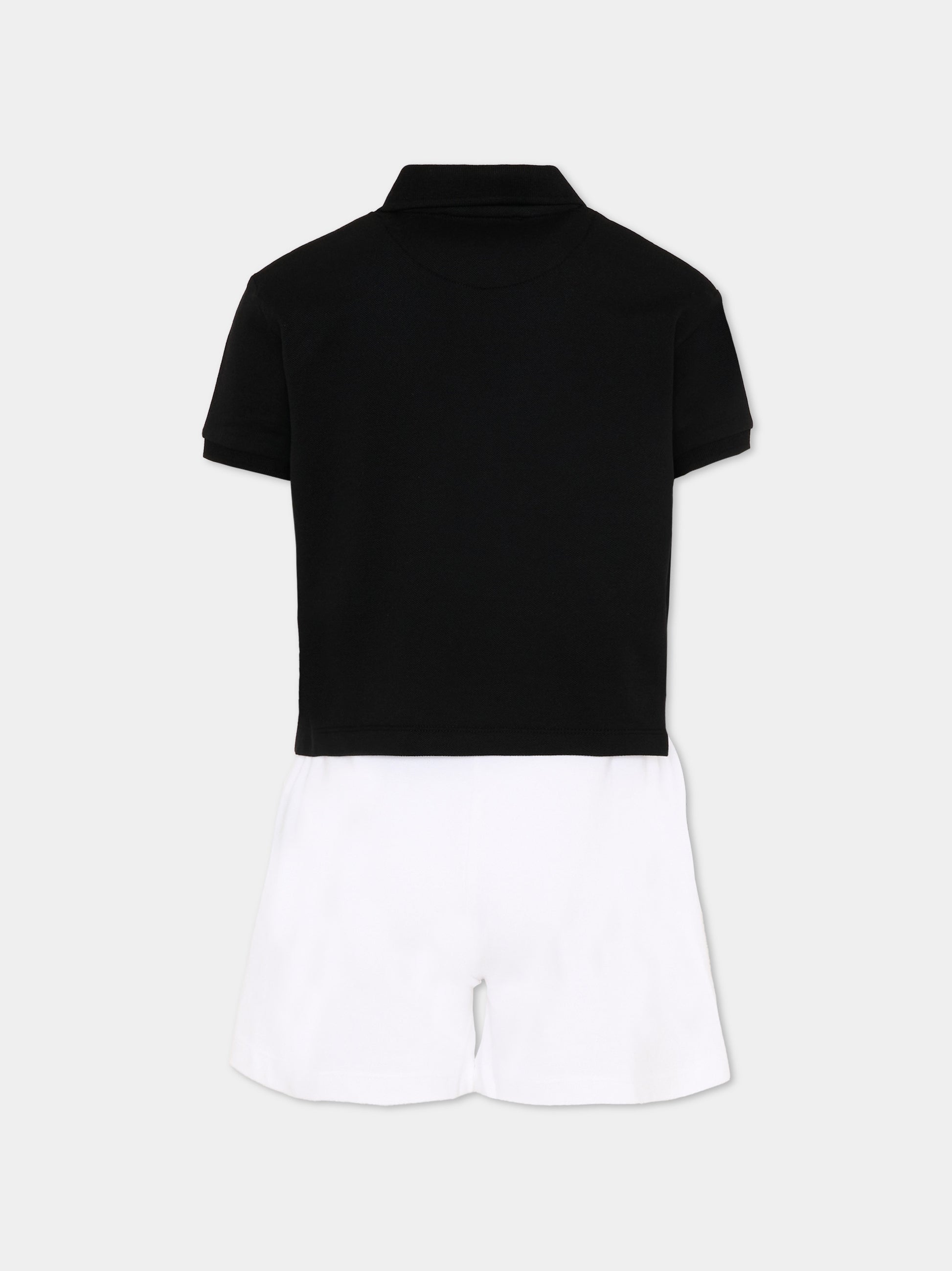 Completo sportivo nero per bambina con logo,Richmond,RGP26028CE BLACK