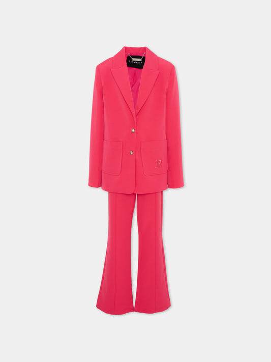 Completo elegante fucsia per bambina,Richmond,RGP26179JP FUCHSIA PURPLE