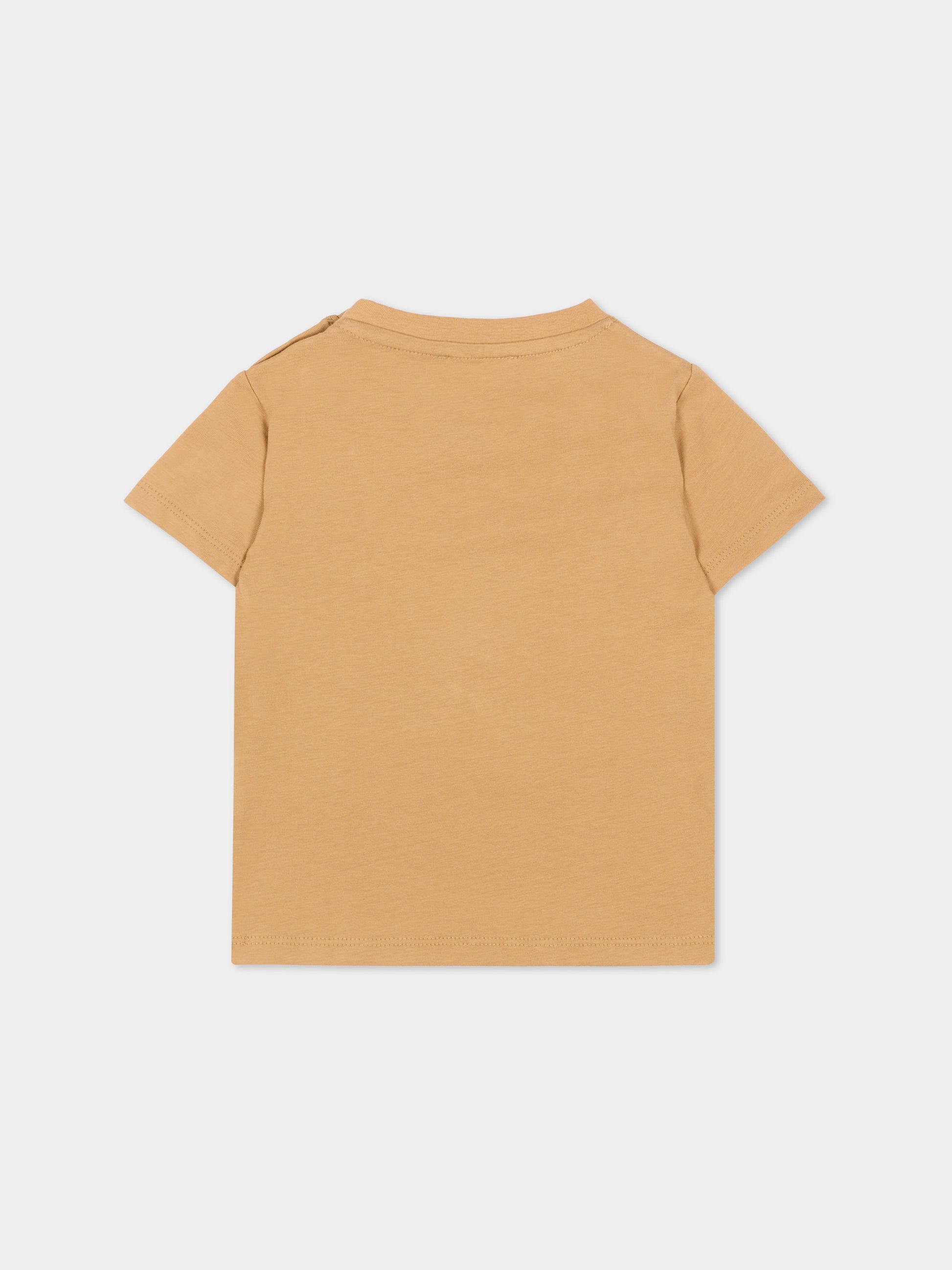 T-shirt marrone per neonato con logo,Richmond,RIP26002TS BROWN CARTOUCHE