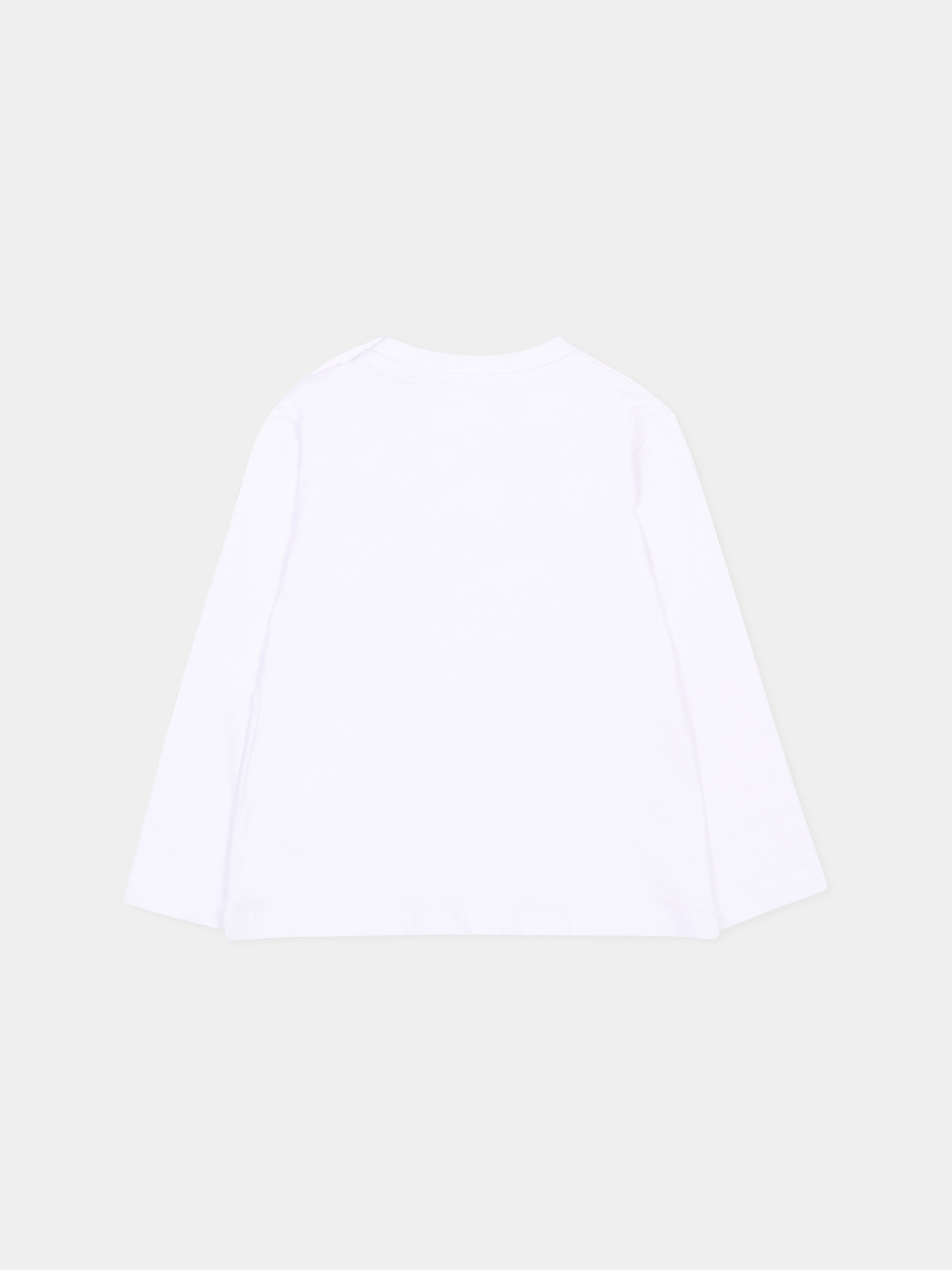 T-Shirt a manica lunga bianca per neonato con logo,Richmond,RIP26009TS WHITE