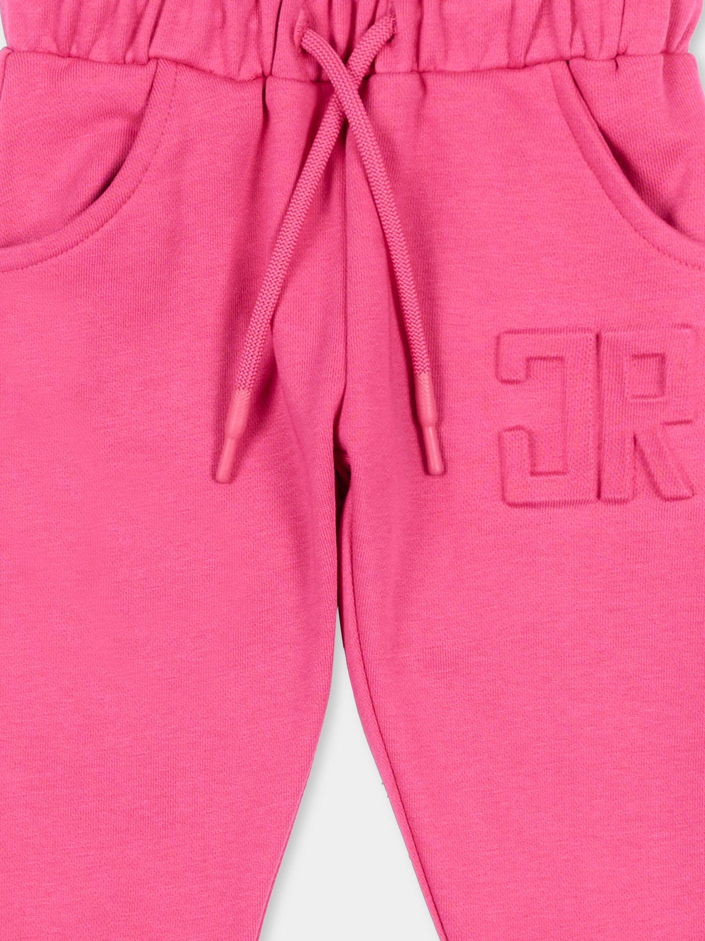 Pantaloni sportivi fucsia per neonata,Richmond,RIP26033PA FUCHSIA PURPLE