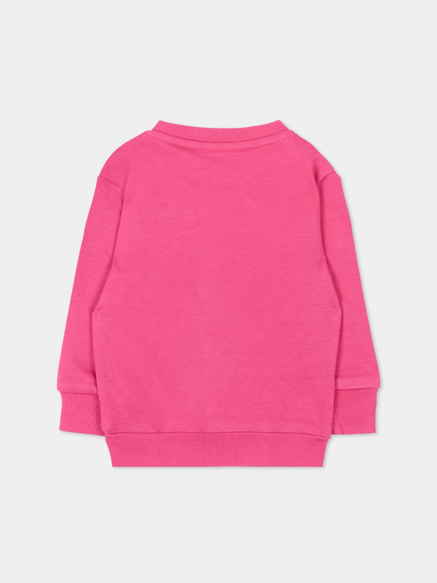 Felpa fucsia per neonata con logo,Richmond,RIP26036FE FUCHSIA PURPLE