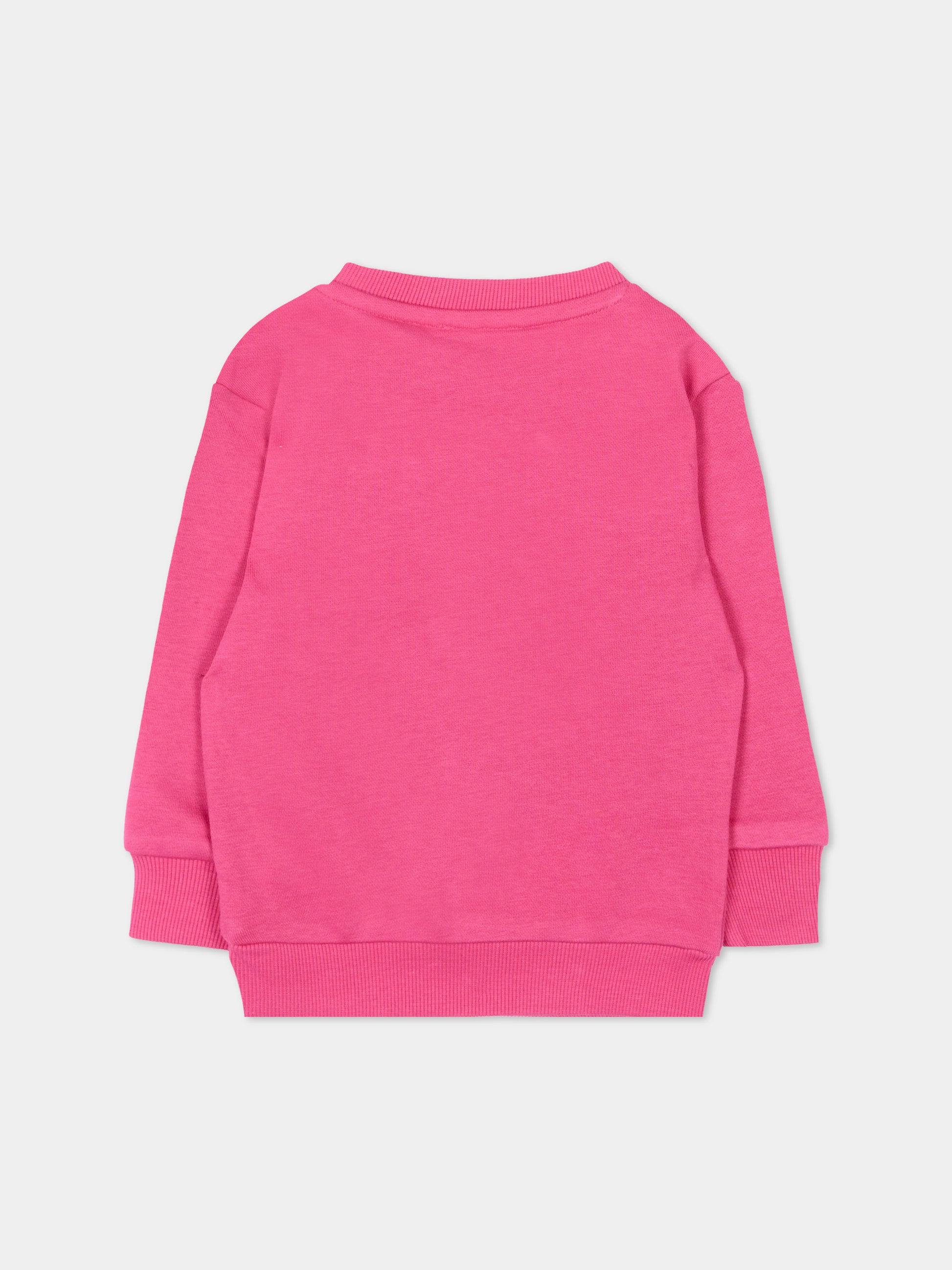 Felpa fucsia per neonata con logo,Richmond,RIP26036FE FUCHSIA PURPLE