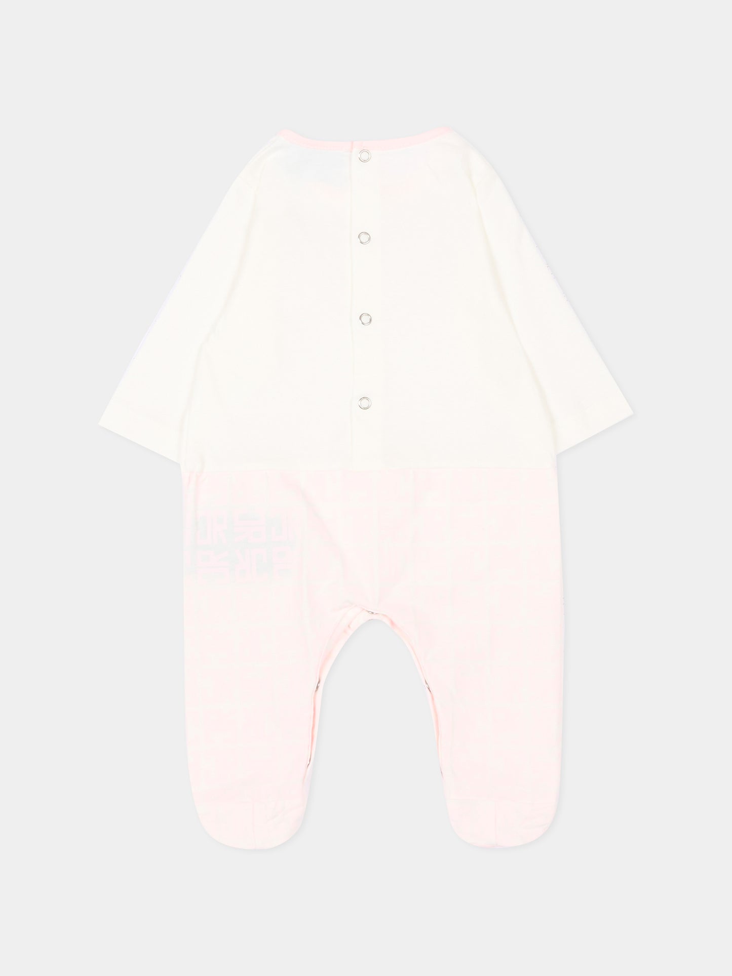Set tutina rosa per neonata con logo,Richmond,RLP26001TU PINK