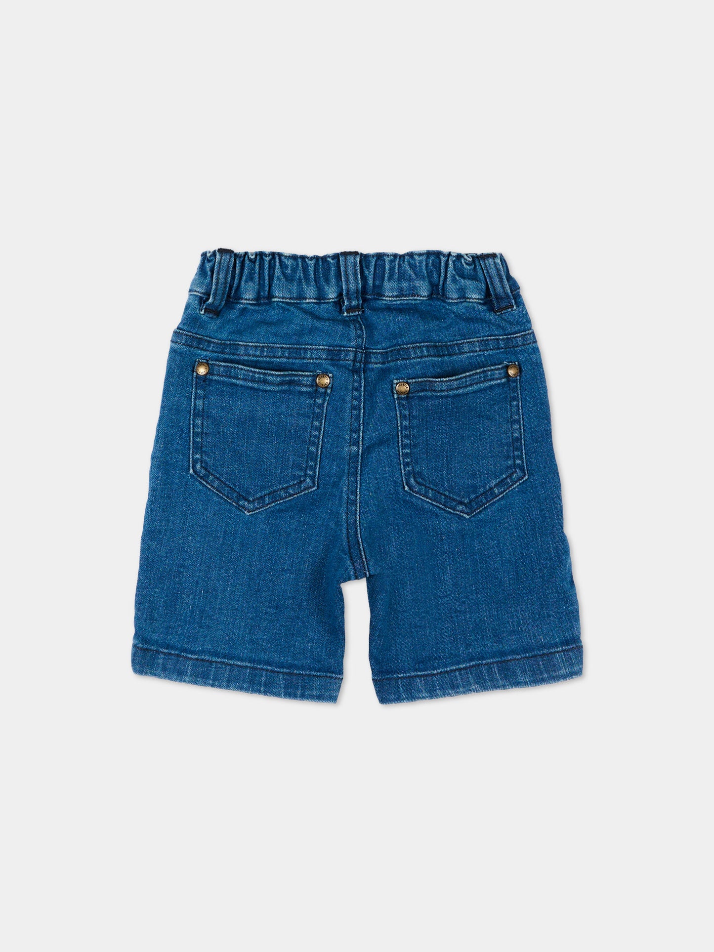 Shorts denim per neonato,Roberto Cavalli Kids,CIP26087BE DENIM BLUE LIGHT