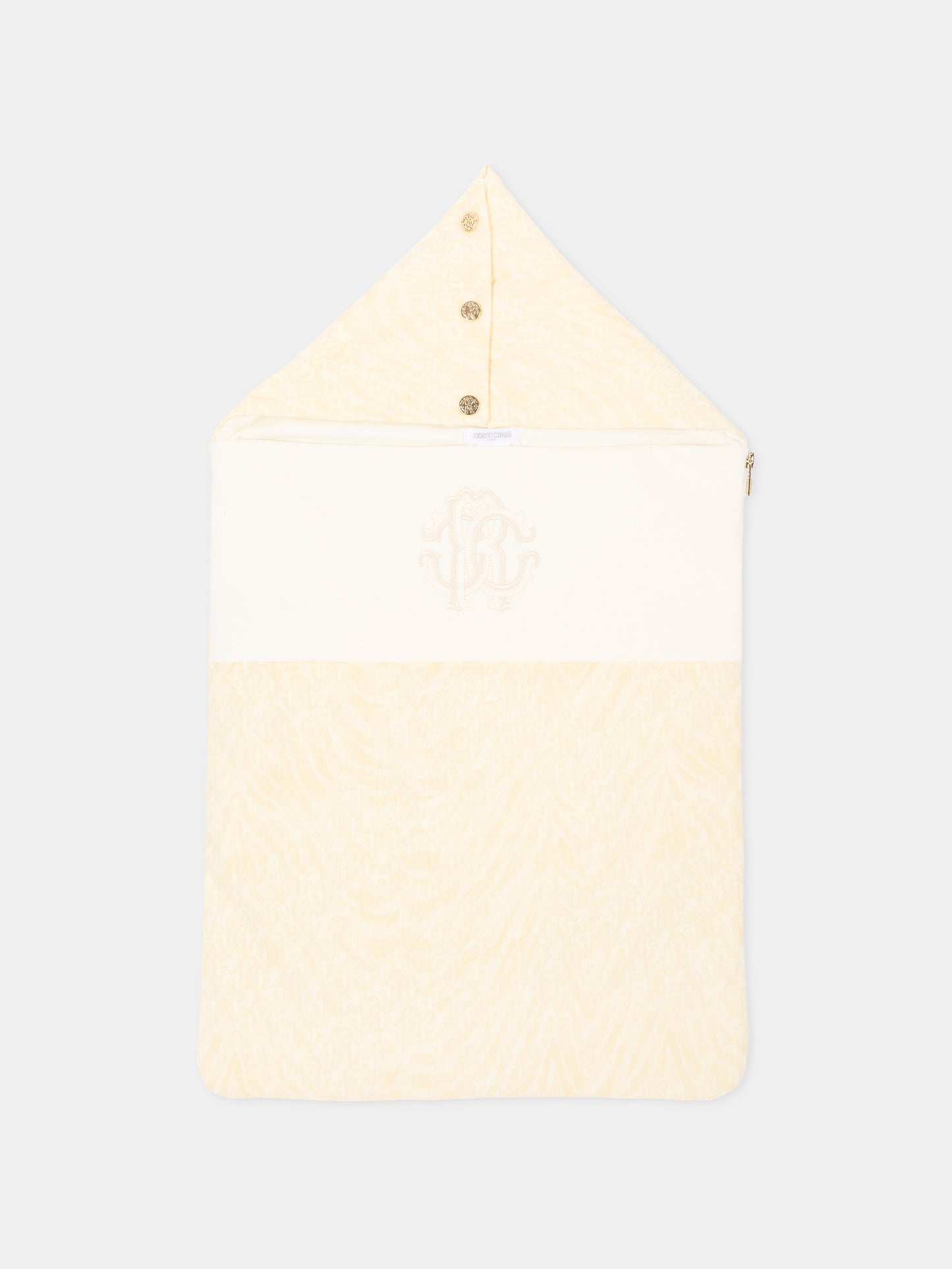 Sacco nanna avorio per neonati animalier,Roberto Cavalli Kids,CLP26012SN ZEBRA AVORIO