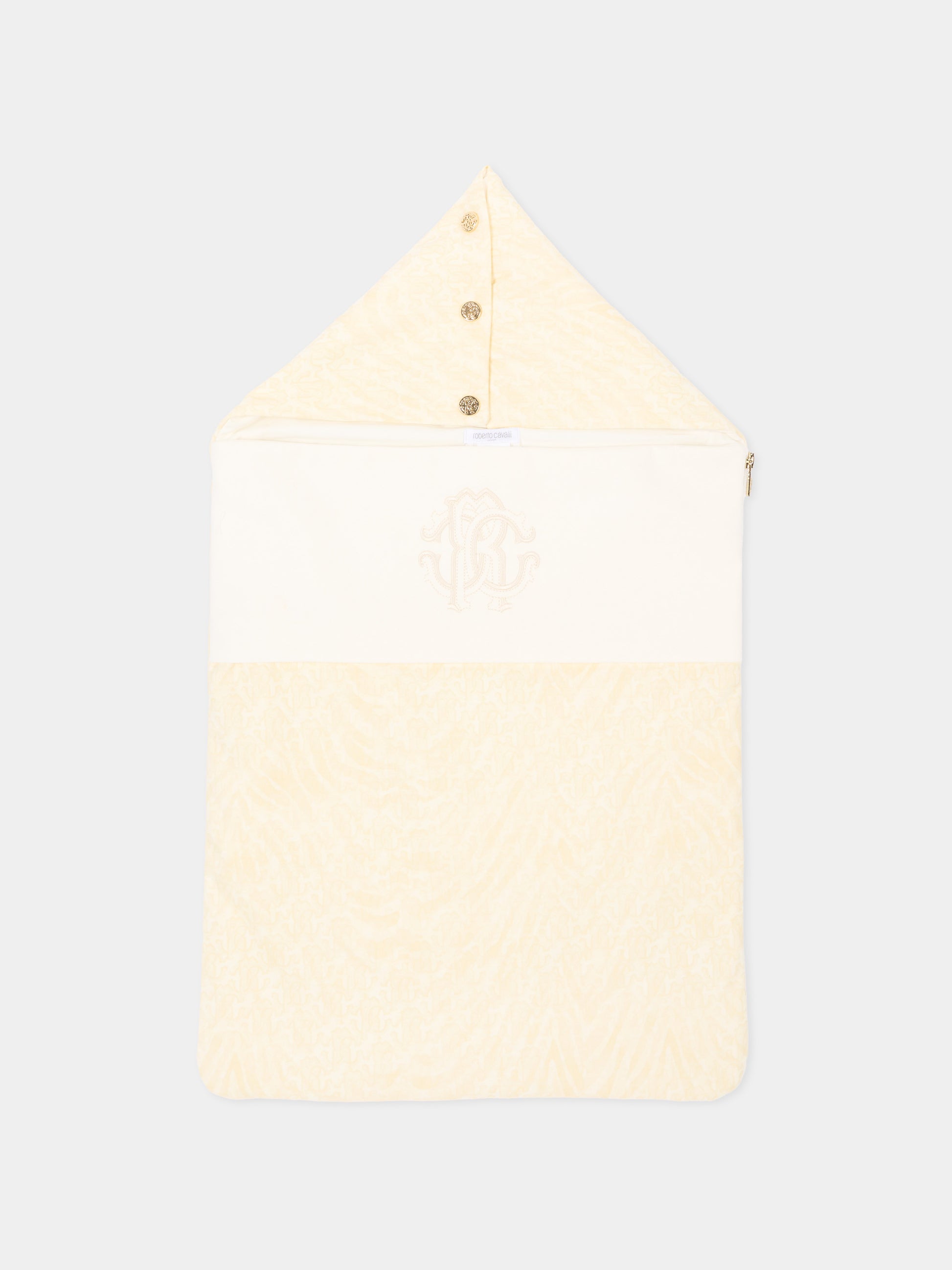 Sacco nanna avorio per neonati animalier,Roberto Cavalli Kids,CLP26012SN ZEBRA AVORIO