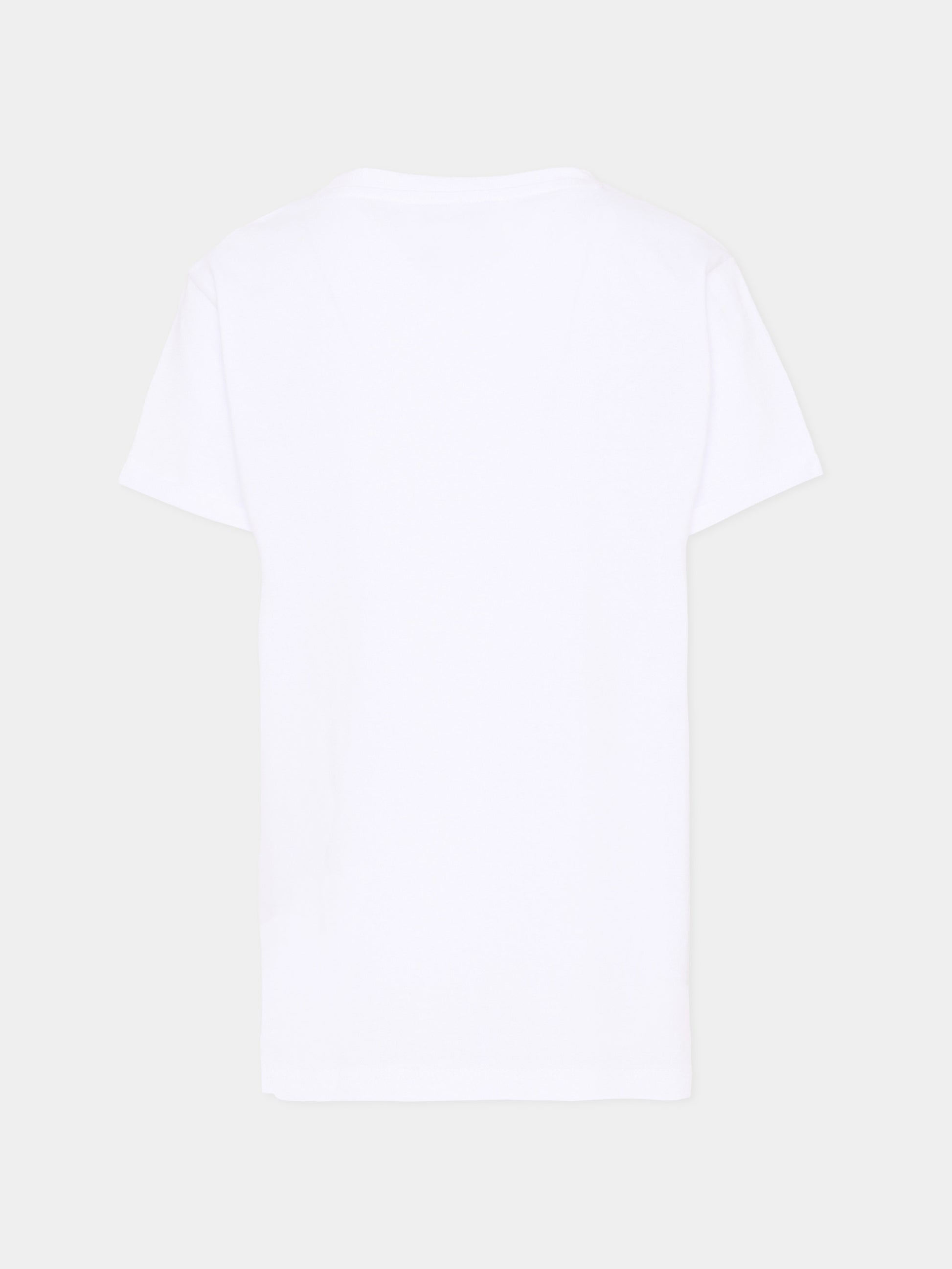T-Shirt bianca per bambina con logo,Trussardi Junior,TGP26061TS WHITE