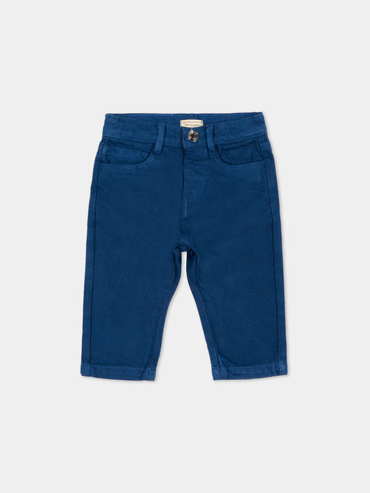Pantaloni blu per neonato,Trussardi Junior,TIP26006PA BLUE ESTATE