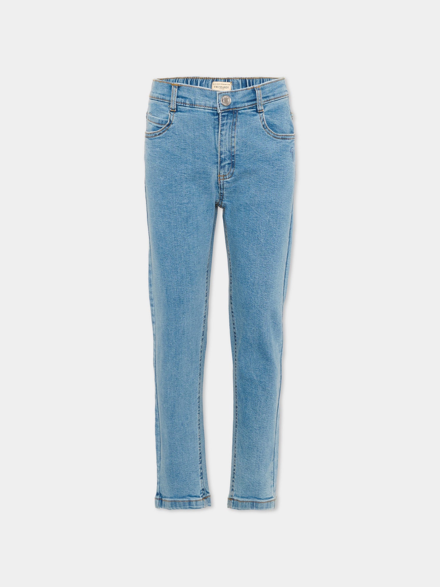 Jeans denim per bambina,Trussardi Junior,TIP26015JE DENIM BLUE MEDIUM