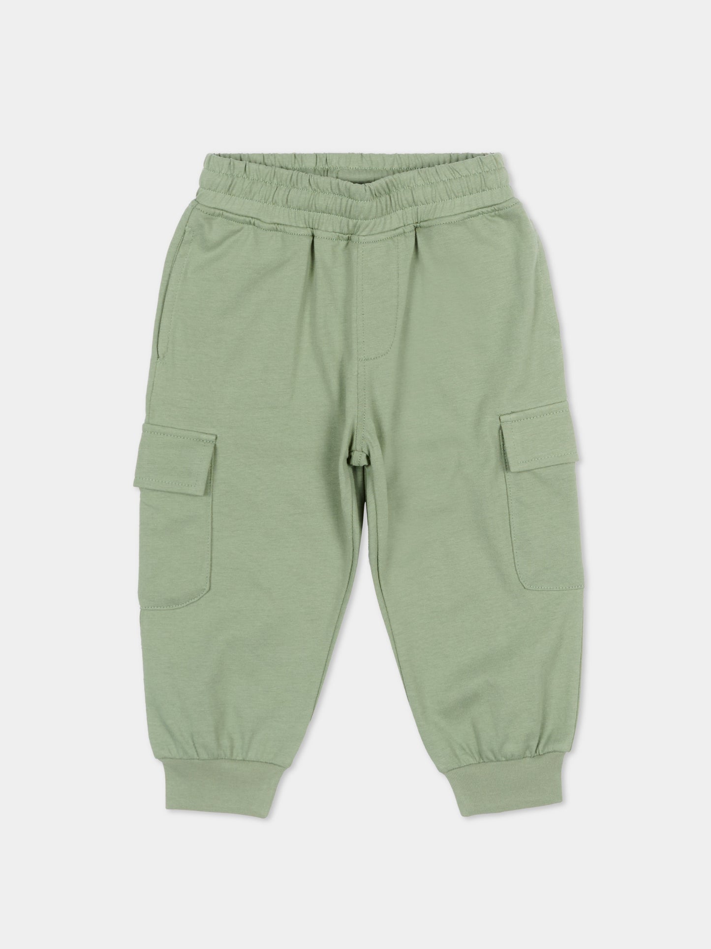 Pantaloni verdi per neonato cargo,Trussardi Junior,TIP26075PA GREEN BASIL