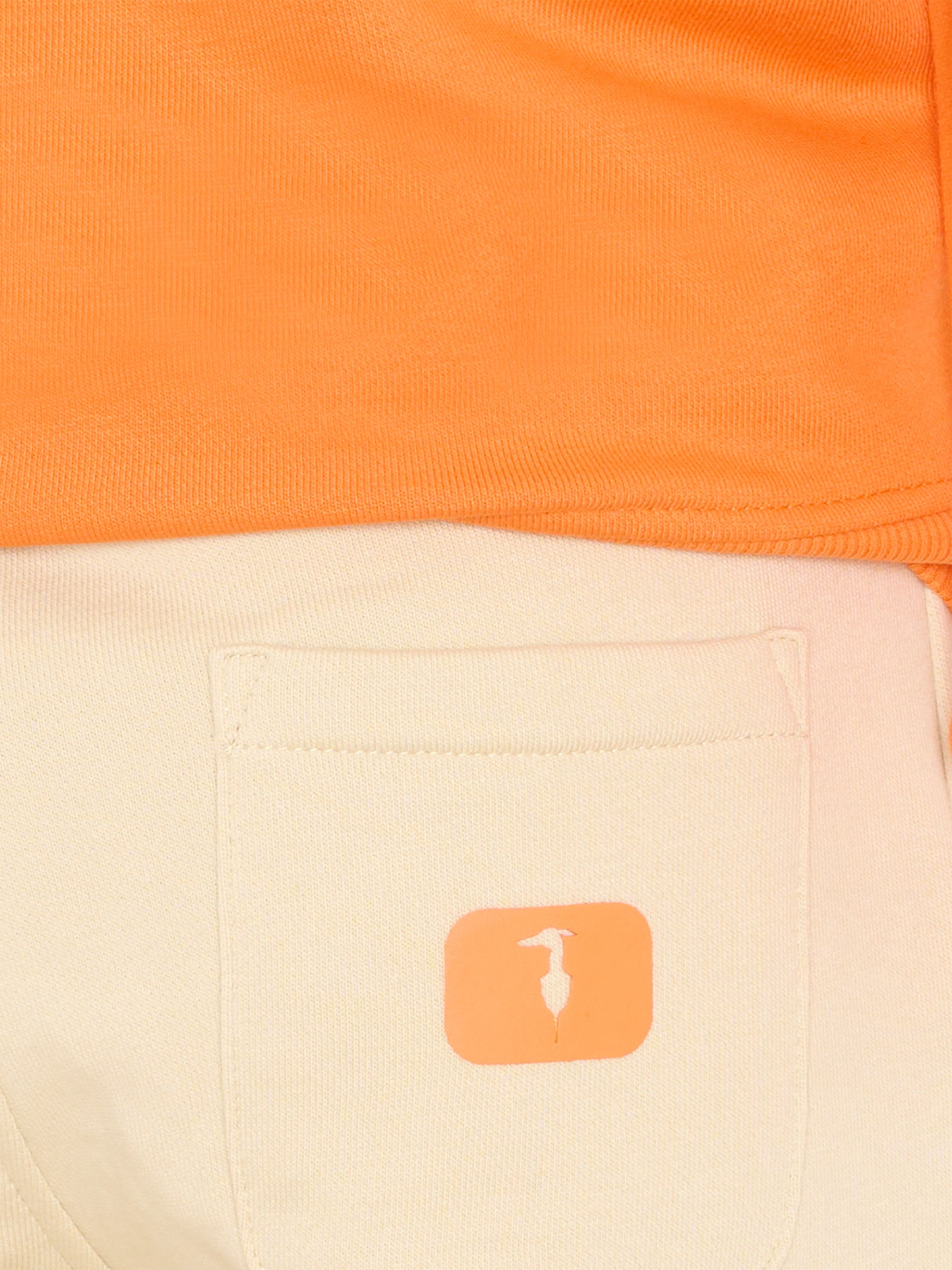Completo sportivo arancione per bambino con levriero,Trussardi Junior,TIP26077CF ORANGE GOLDEN POPPY