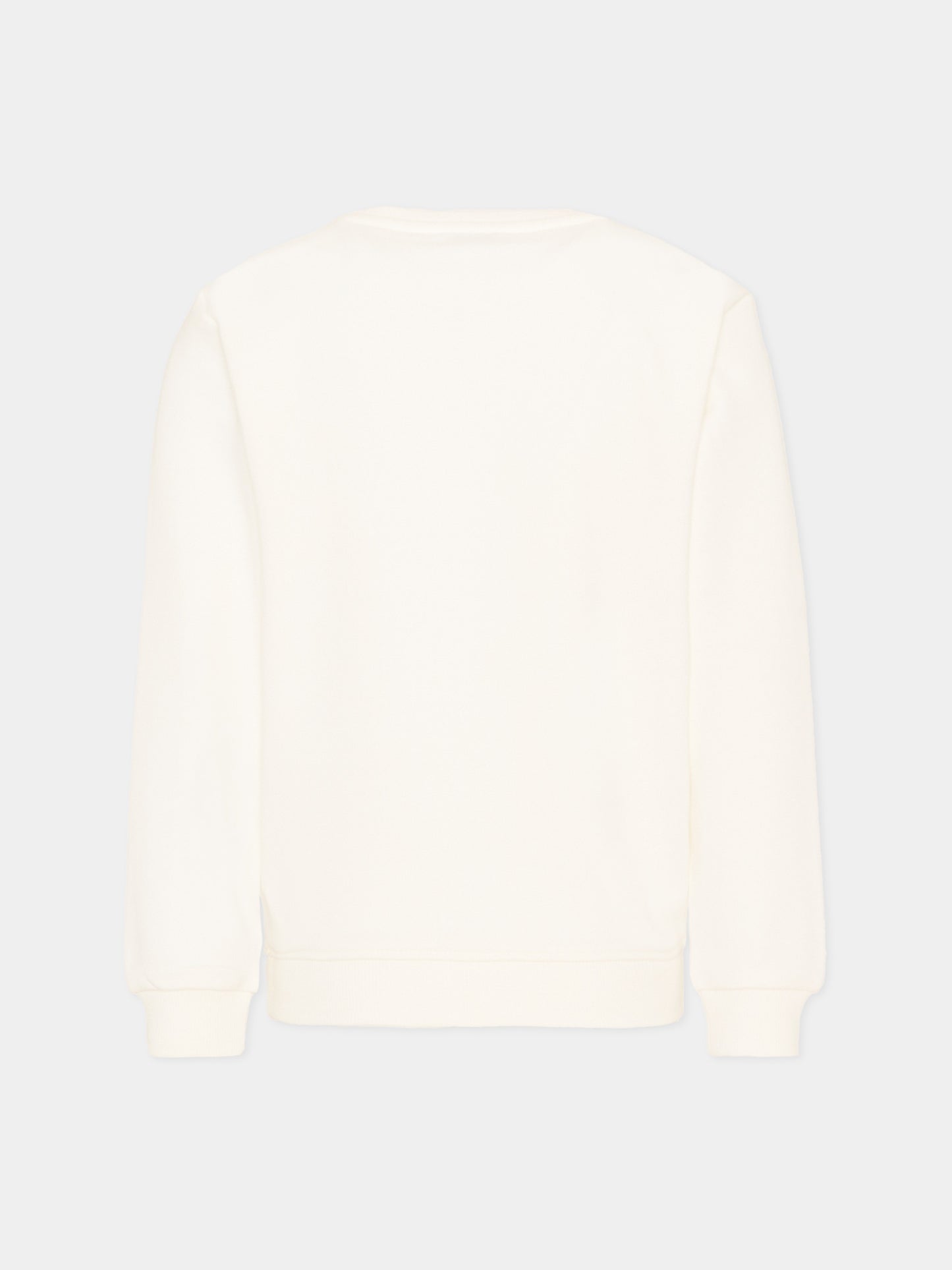 Felpa avorio per bambino con logo,Trussardi Junior,TIP26084FE OFF-WHITE