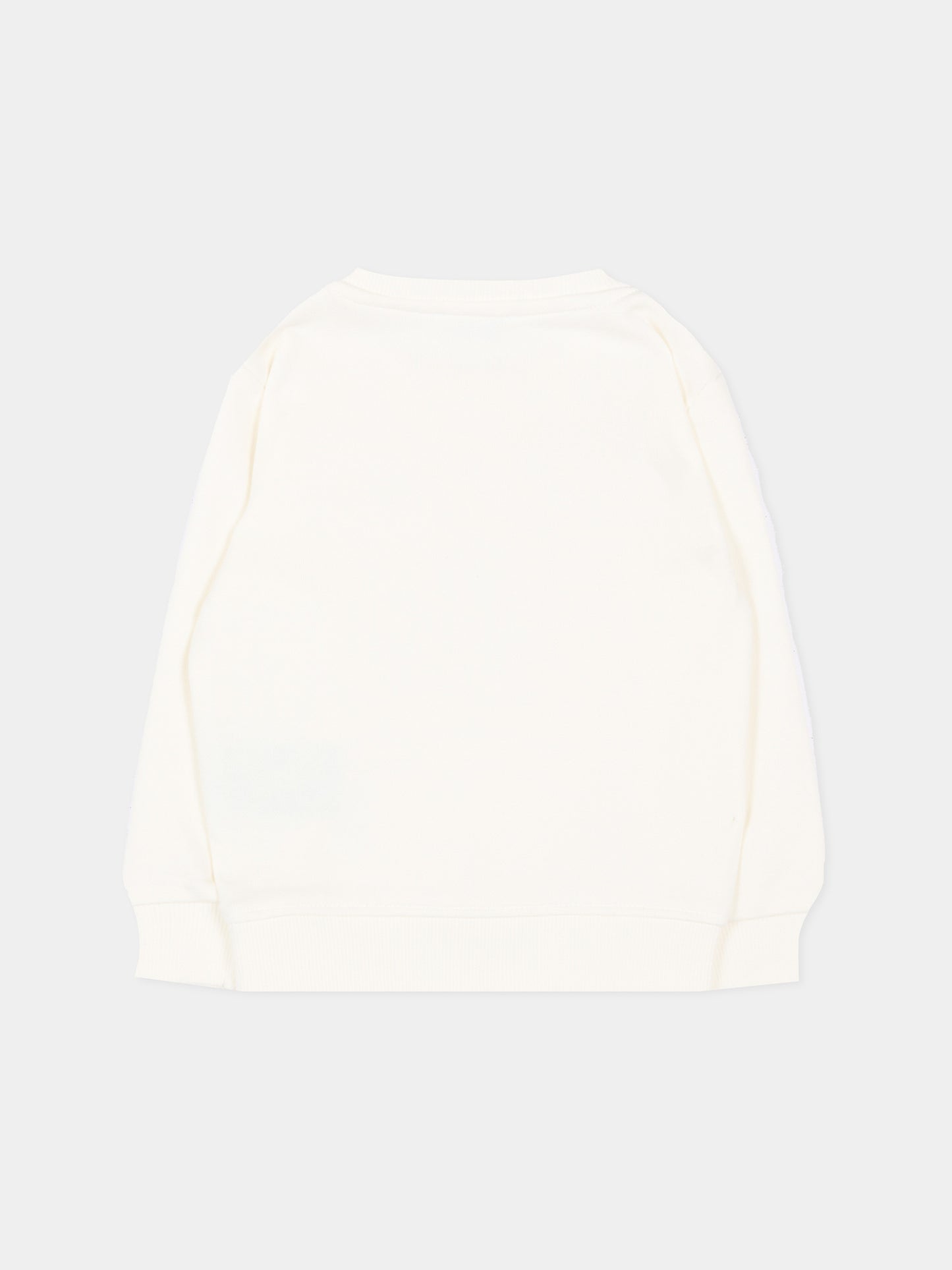 Felpa avorio per neonato con logo,Trussardi Junior,TIP26084FE OFF-WHITE