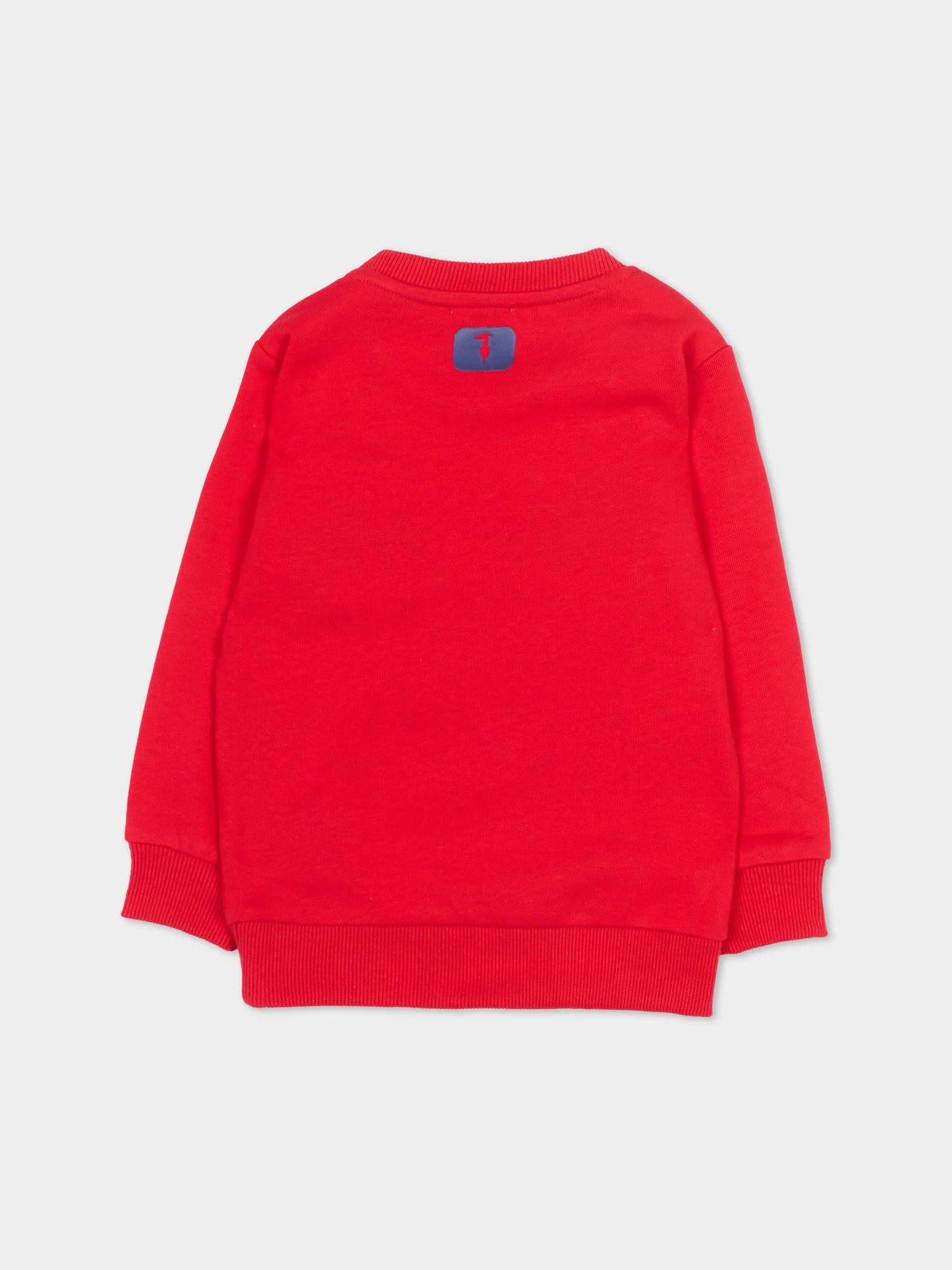 Felpa rossa per neonato con logo,Trussardi Junior,TIP26091FE RED LYCHEE