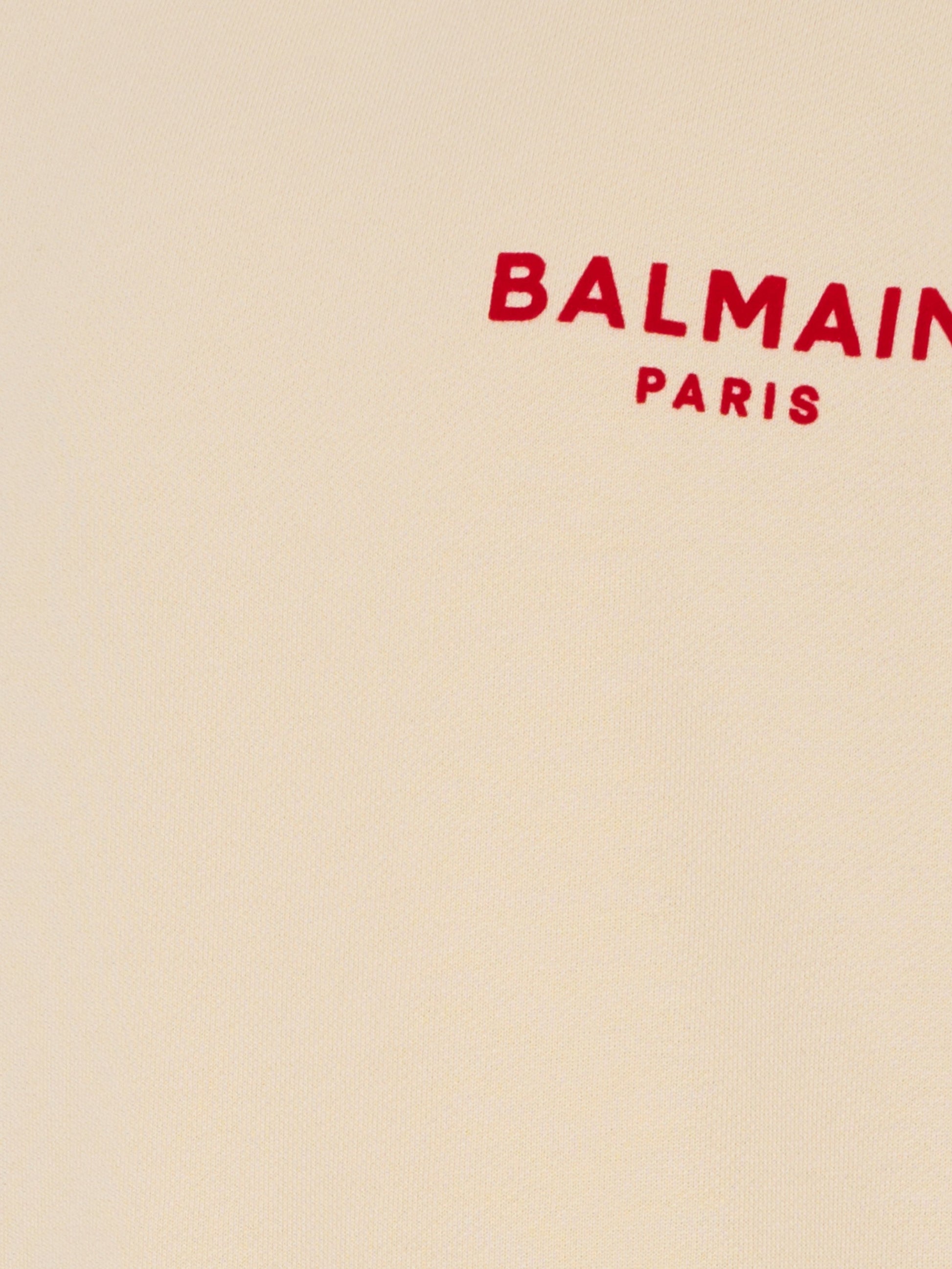 Felpa beige per bambini con logo,Balmain Kids,BU4P10 Z1753 106RO